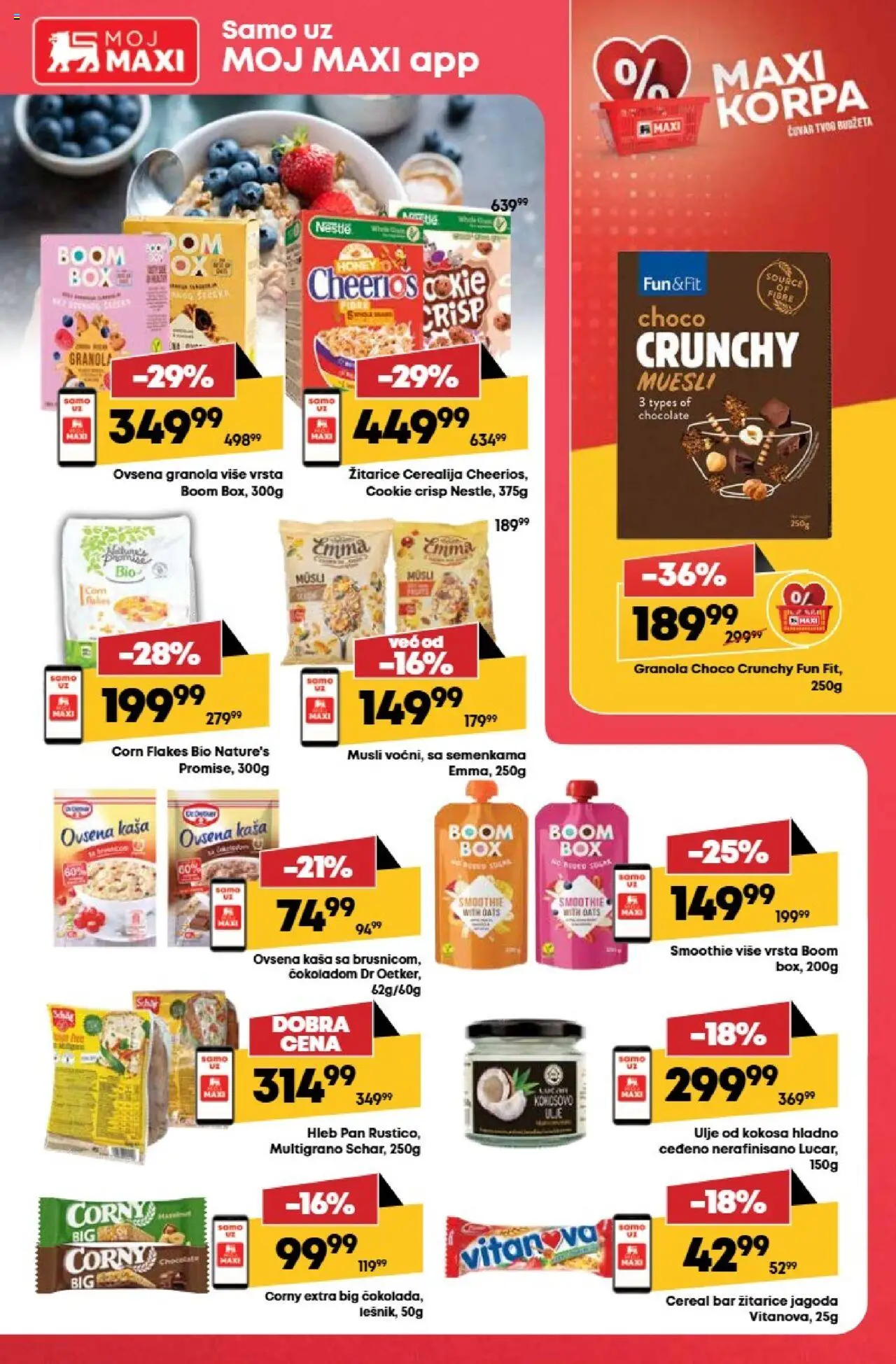 Maxi katalog - važi od 14.08.2025 | Strana: 29 | Proizvode: Jagoda, Korpa, Ulje, Hleb