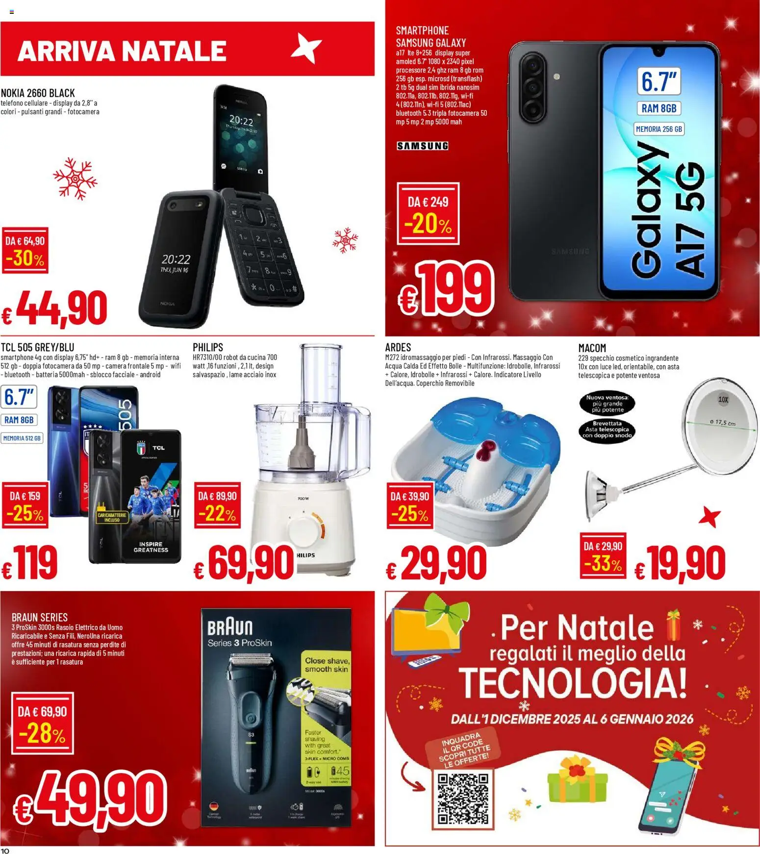 Volantino Galassia del 01.12.2025 | Pagina: 10 | Prodotti: Samsung Galaxy, Robot, Batteria, Samsung