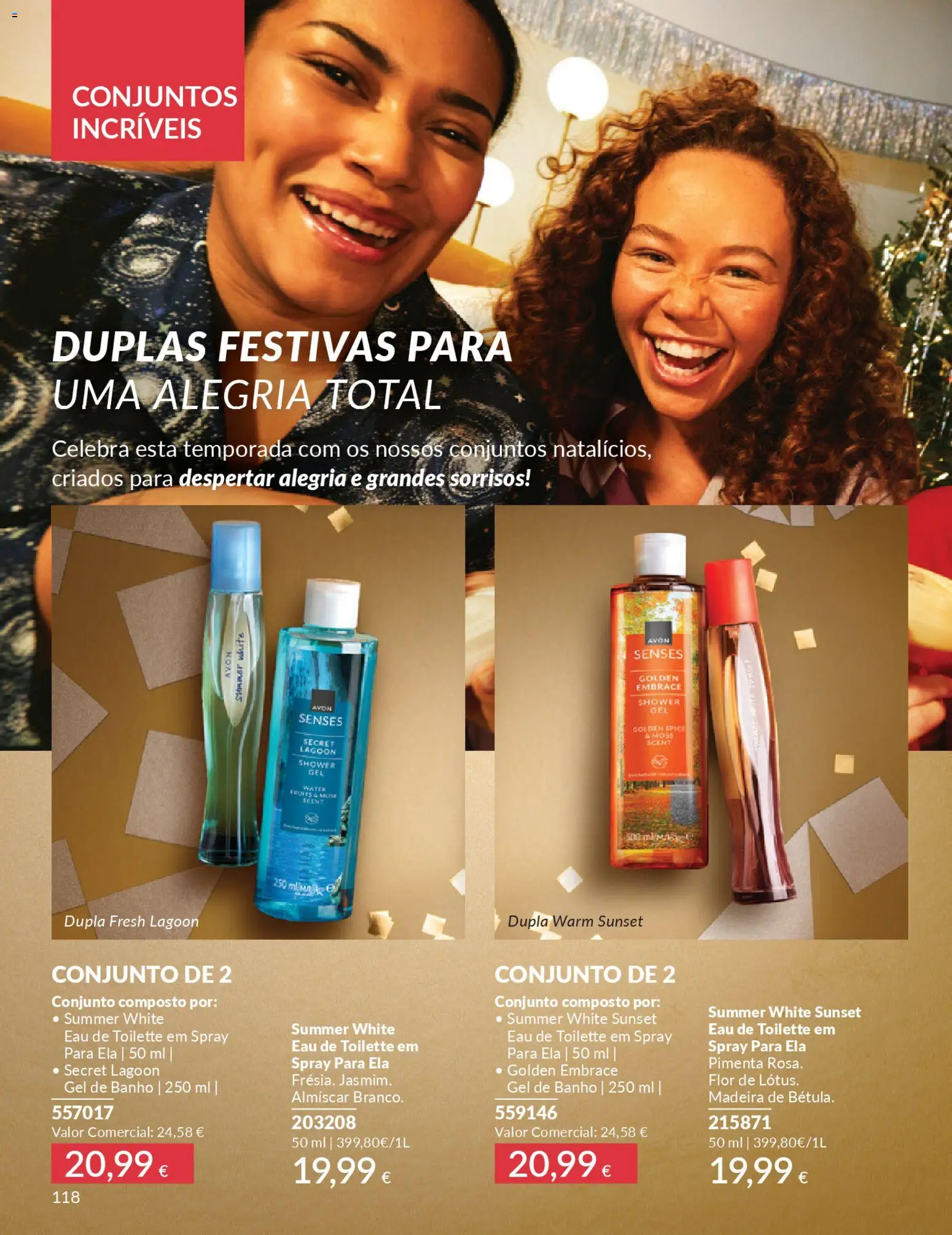 Catálogo Avon Campanha 12 │ válido de 01.12.2025 | Página: 118 | Produtos: Pimenta, Eau de toilette, Gel de banho, Banho