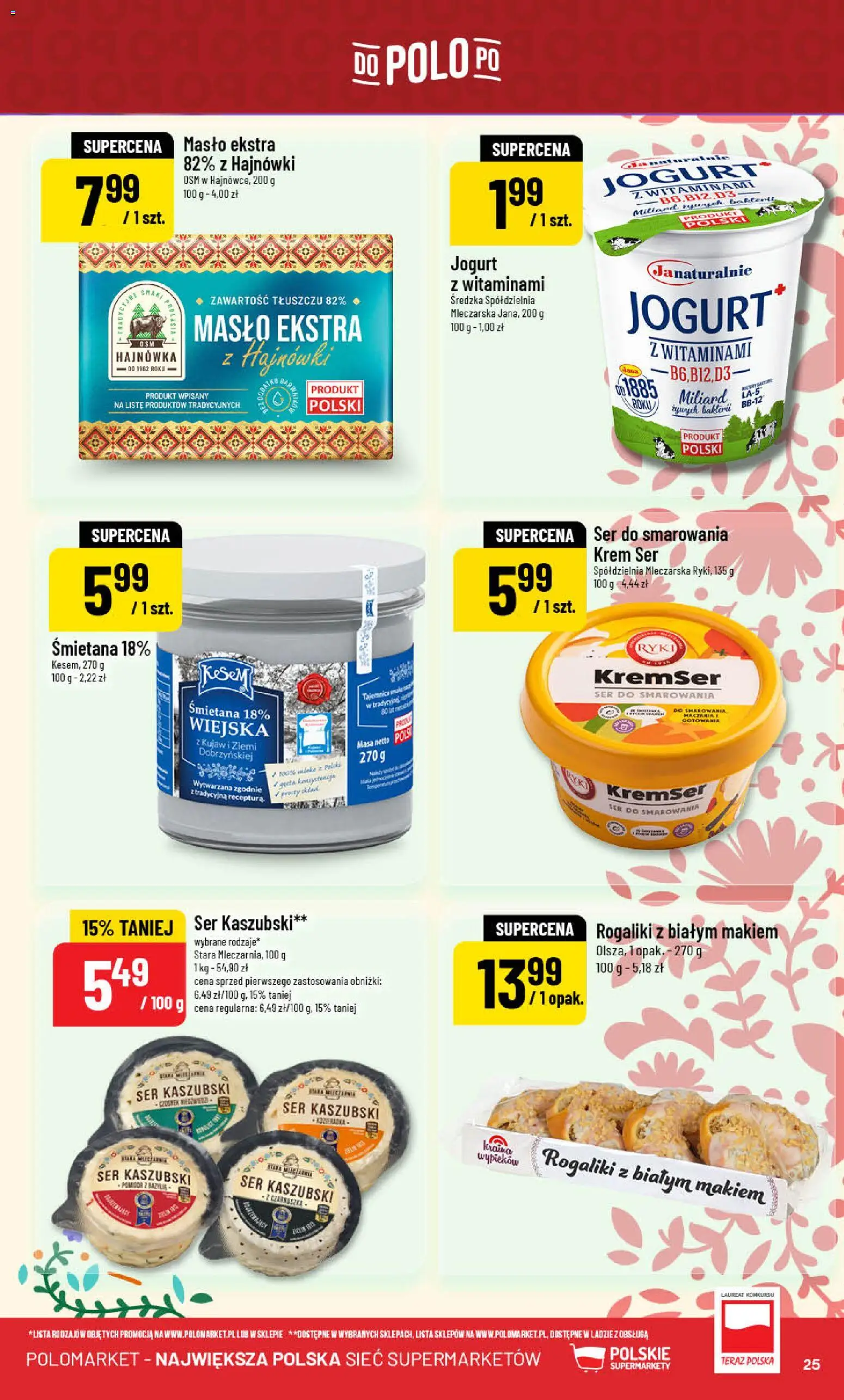 POLOmarket Gazetka od 05.11.2025 | Strona: 25 | Produkty: Bazylia, Jogurt, Śmietana, Krem