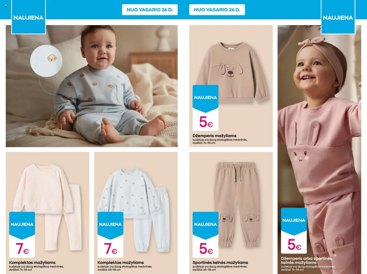 Pepco akcijos nuo 26.02.2026 | Puslapis: 5 | Prekių: Kelnes, Šortai, Kojinės