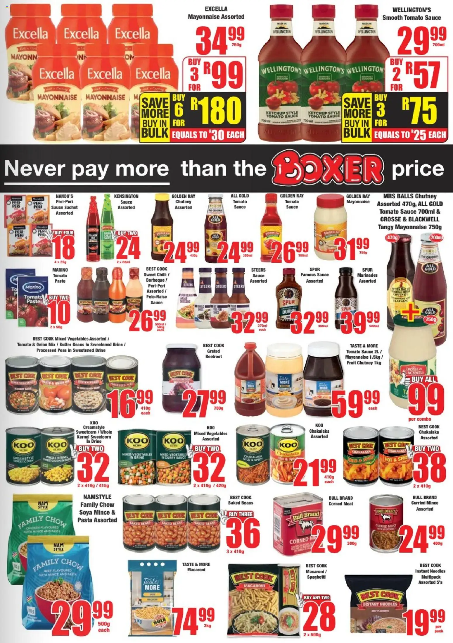 New Boxer catalogue – valid from 24.11.2025 | Page: 3 | Products: Chutney, Pasta, Fruit, Sauce