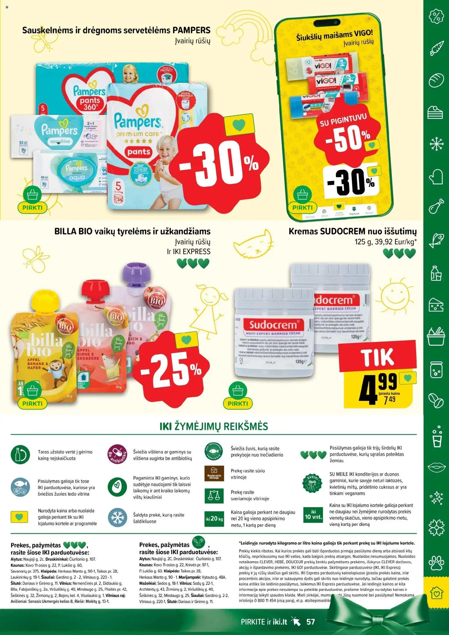 IKI akcijos nuo 03.11.2025 | Puslapis: 57 | Prekių: Kremas, Kiaušiniai, Vištiena