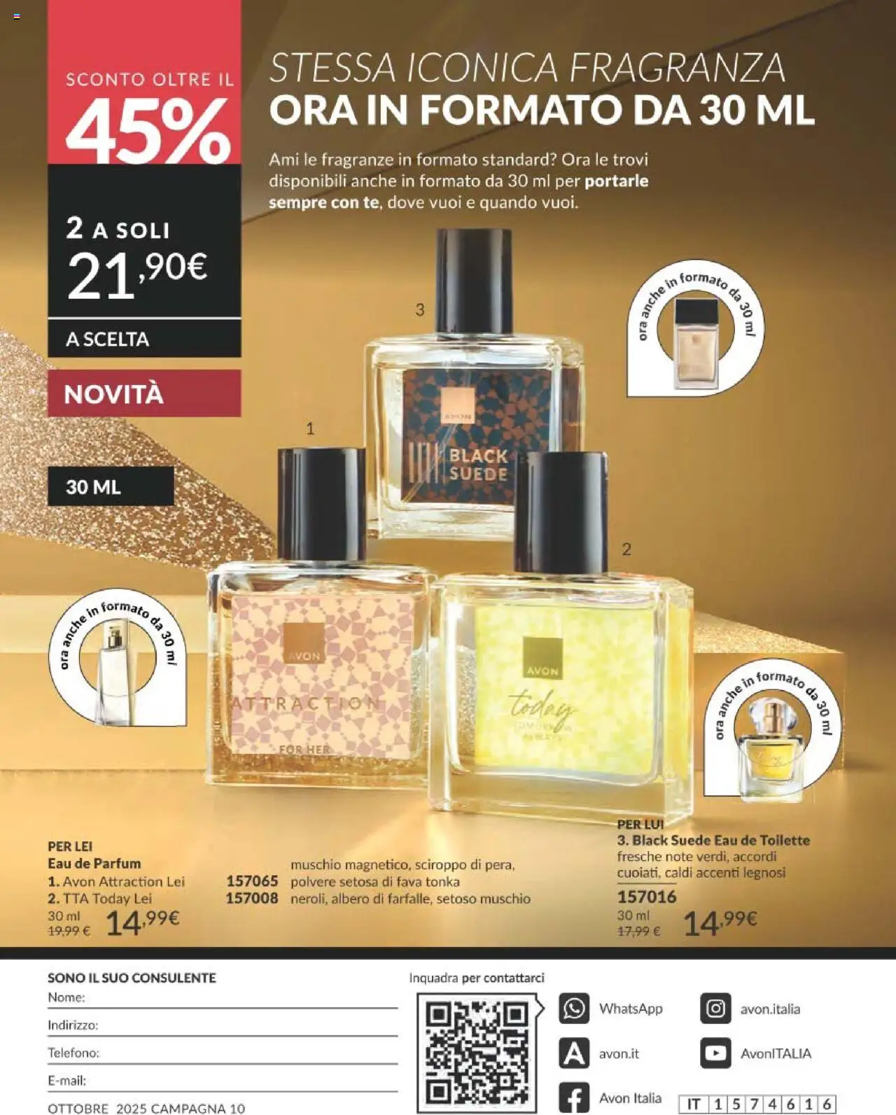 Volantino Avon del 01.10.2025 | Pagina: 244 | Prodotti: Telefono, Fragranza