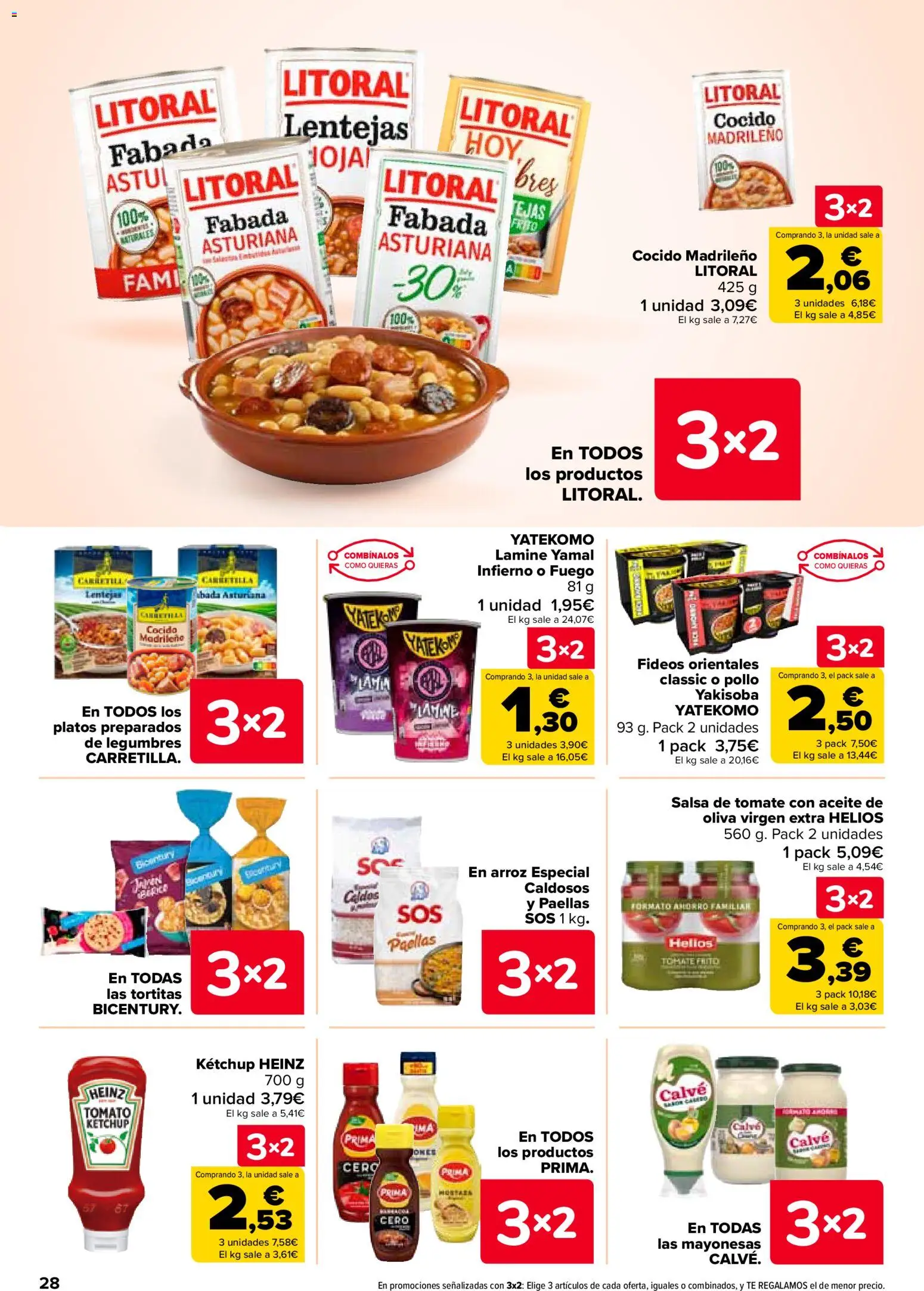 Carrefour folleto │ válido desde el 28.10.2025 | Página: 30 | Productos: Arroz, Fideos, Aceite de oliva, Aceite de oliva virgen extra