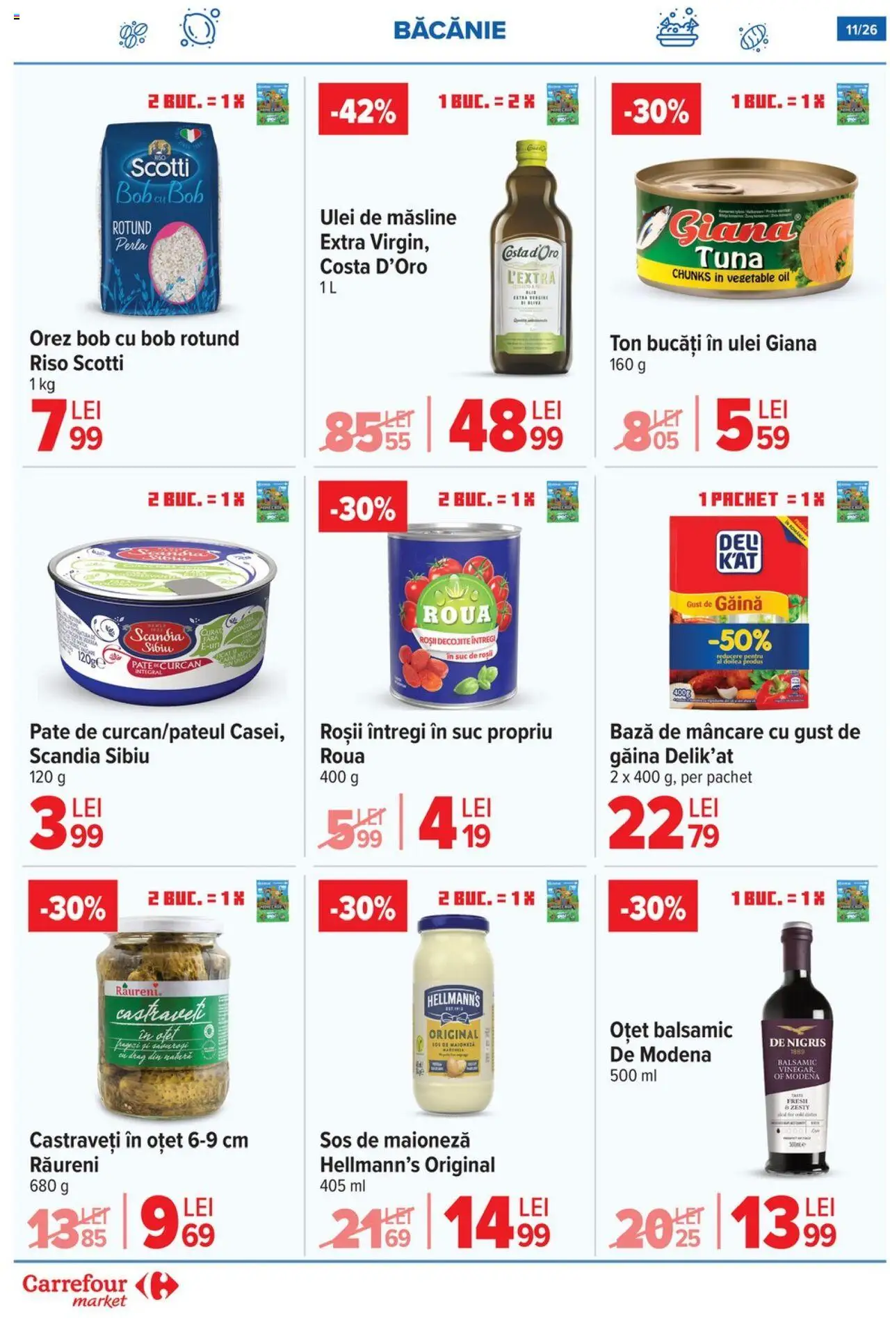 Carrefour catalog - Market – valabil de la 03.09.2025 | Pagină: 12 | Produse: Ulei, Suc, Roșii, Orez