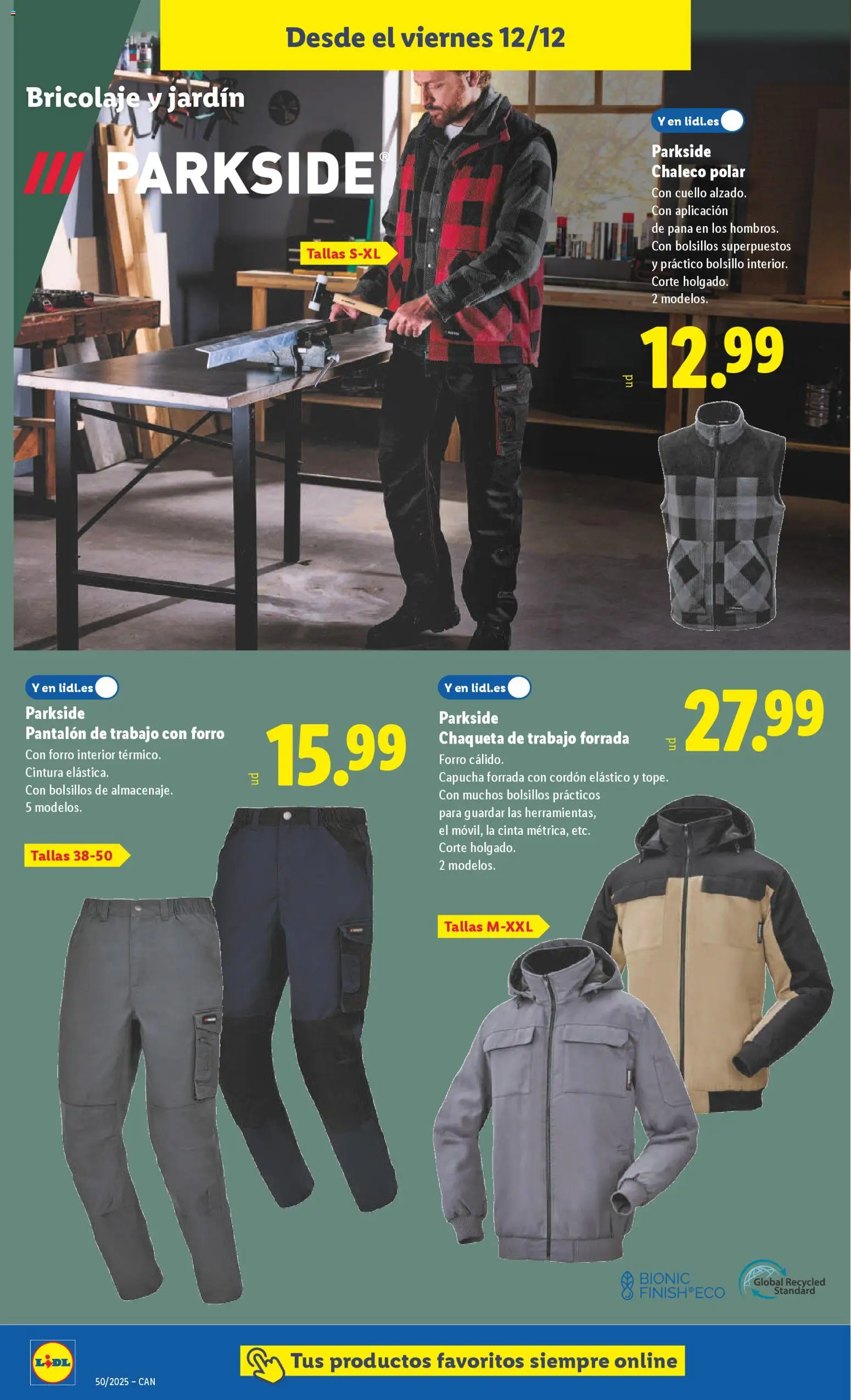 Lidl - Canarias │ válido desde el 08.12.2025 | Página: 28 | Productos: Chaleco, Chaqueta