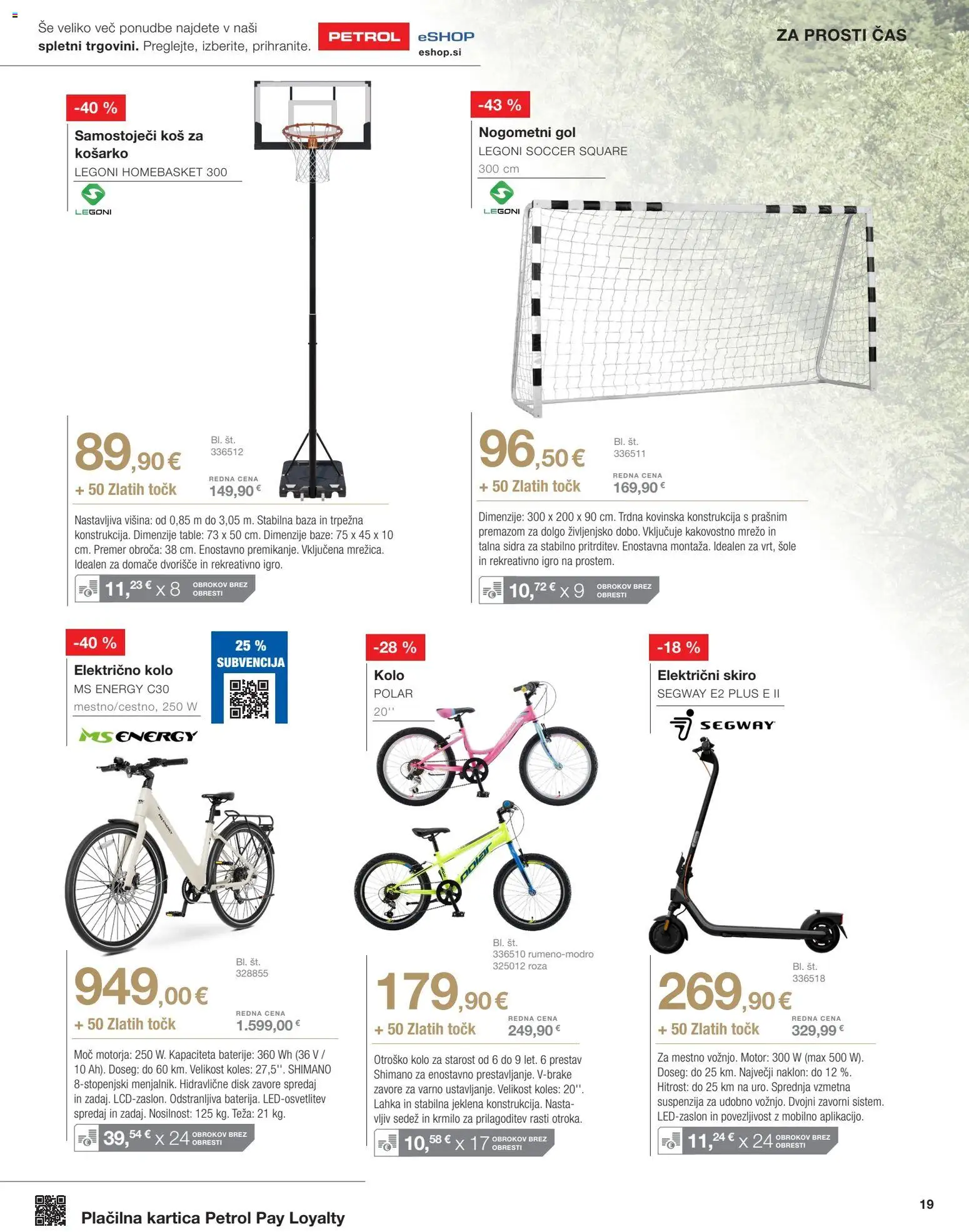 Novi Petrol katalog ponudbe – veljaven od 01.04.2026 | Stran: 19 | Izdelki: Disk, Teza, Baterije, Kos