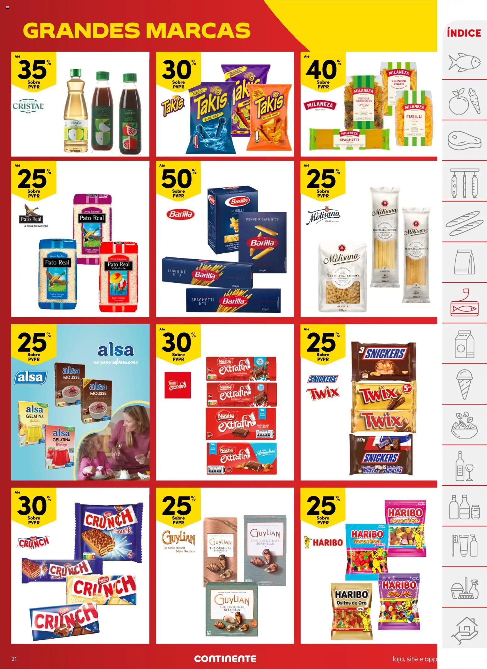 Continente folheto │ válido de 10.03.2026 | Página: 21 | Produtos: Gelatina, Chocolates, Nestlé, Arroz
