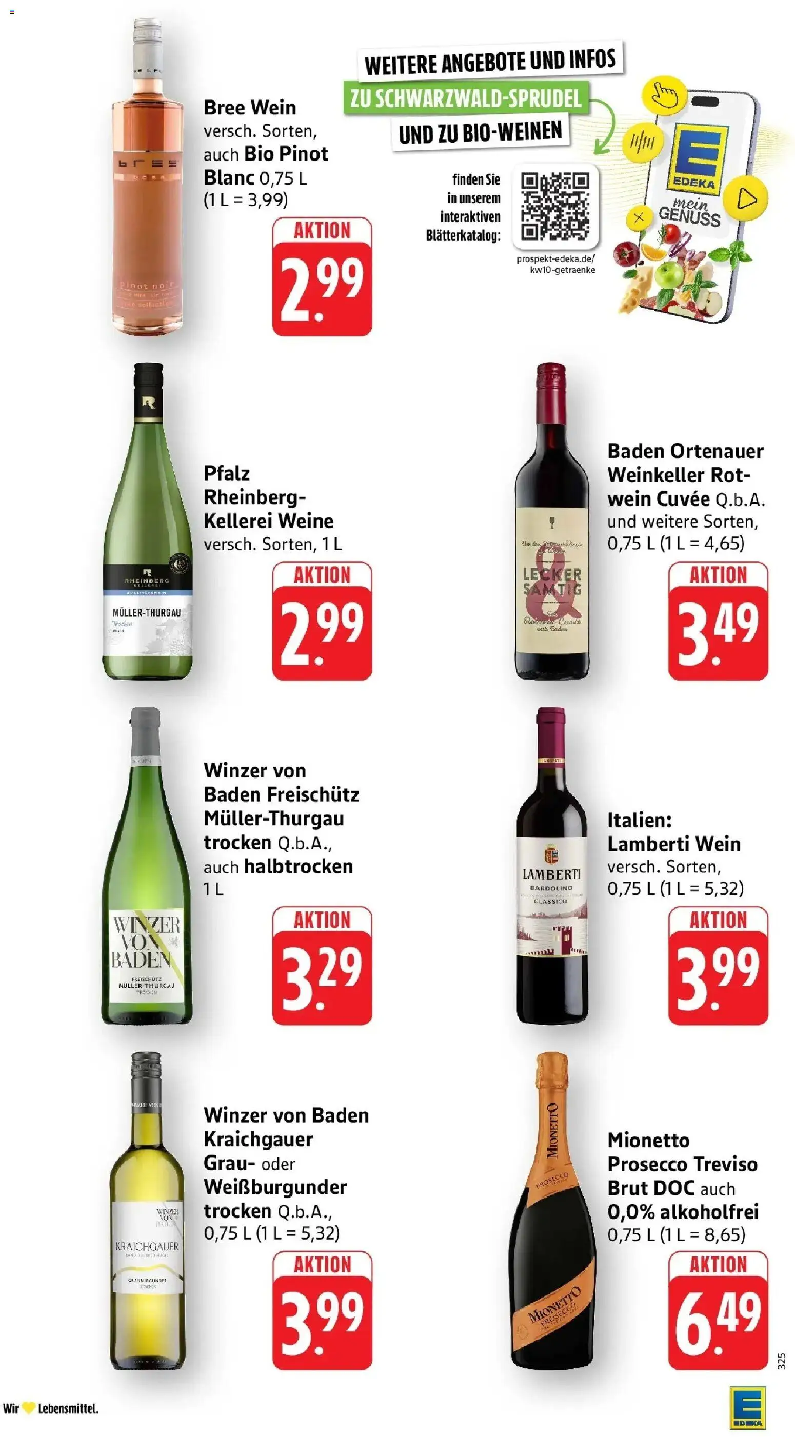 Edeka prospekt Schriesheim	 – gültig ab 02.03.2026 | Seite: 33 | Produkte: Rotwein, Bree, Prosecco, Wein