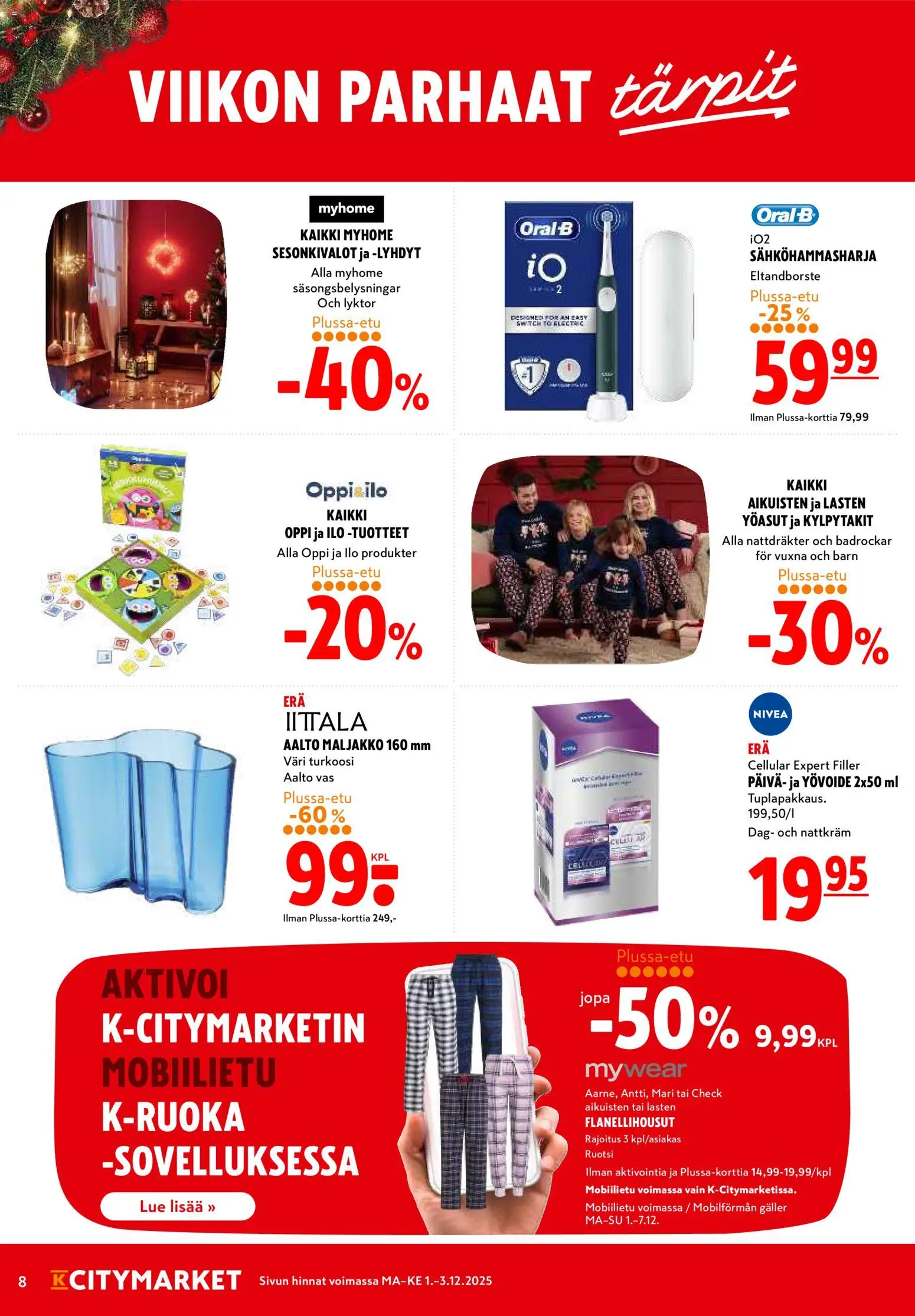 K-Citymarket tarjoukset – voimassa 01.12.2025 alkaen | Sivu: 8