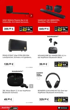 Media Markt Prospekt 	 ab 07.04.2026 gültig | Seite: 9 | Produkte: Sony, Samsung, Kopfhörer