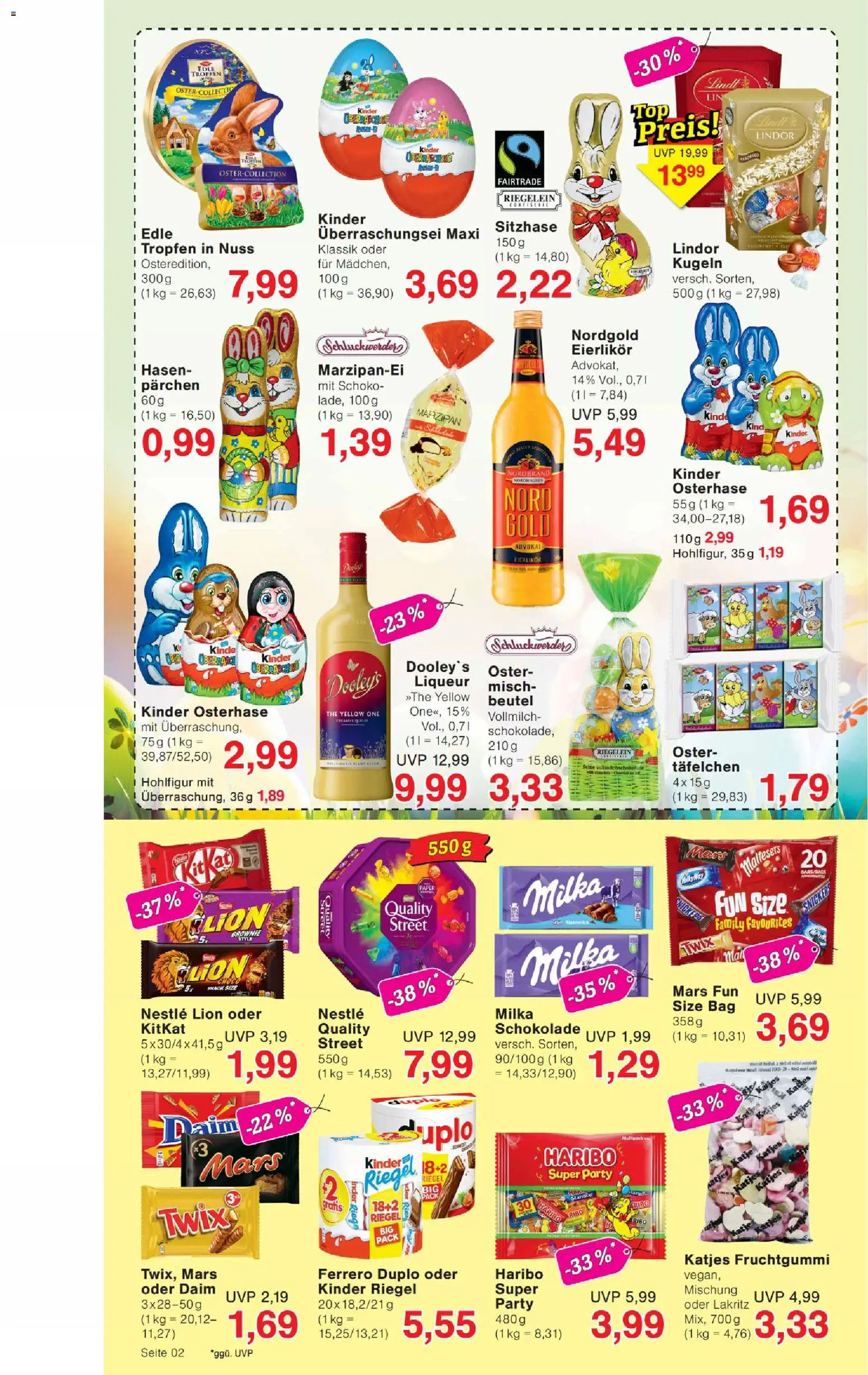 Wiglo Wunderland Prospekt – gültig ab 30.03.2026 | Seite: 2 | Produkte: Haribo, Ferrero duplo, Schokolade, Milka