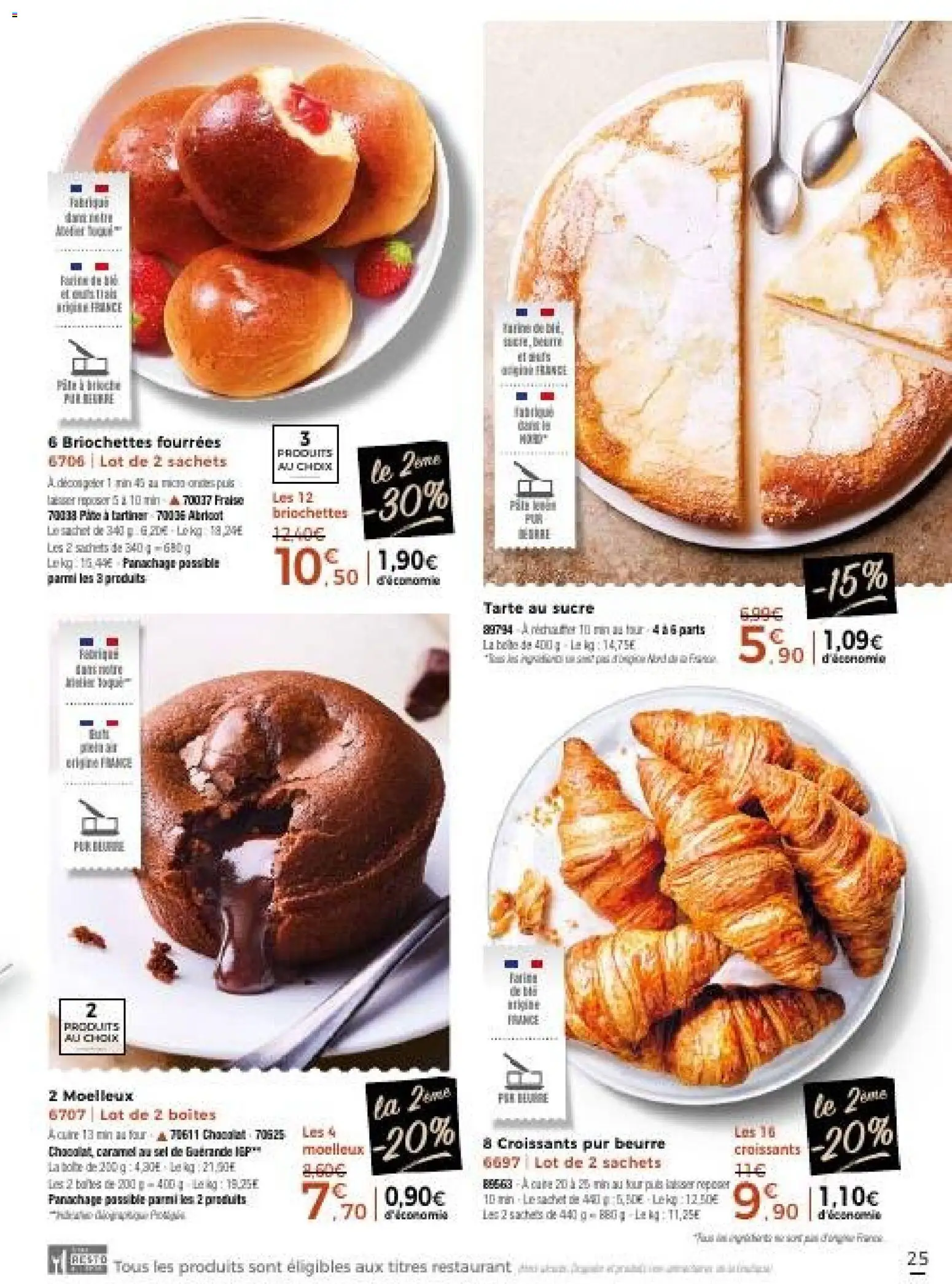 {H1} | Page: 25 | Produits: Abricot, Four, Pâte à tartiner, Beurre