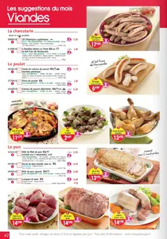 Maximo - Prévisualisation de Maximo catalogue valide à partir de 23.01.2026 | Page: 42 | Produits: Viande de porc, Cuisses de poulet, Moutarde, Viande