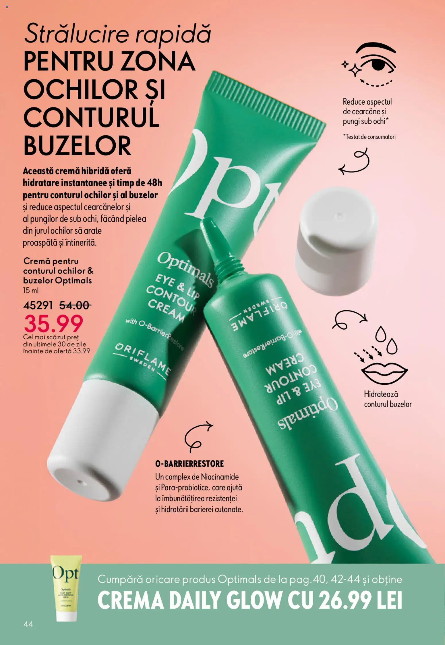 Noul catalog Oriflame – valabil de la 25.03.2026 | Pagină: 44 | Produse: Cremă