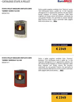 Anteprima del volantino Eurobrico Stufe a Pellet catalogo valido a partire dal 23.07.2025 | Pagina: 2 | Prodotti: Pellet, Stufa a pellet, Stufa