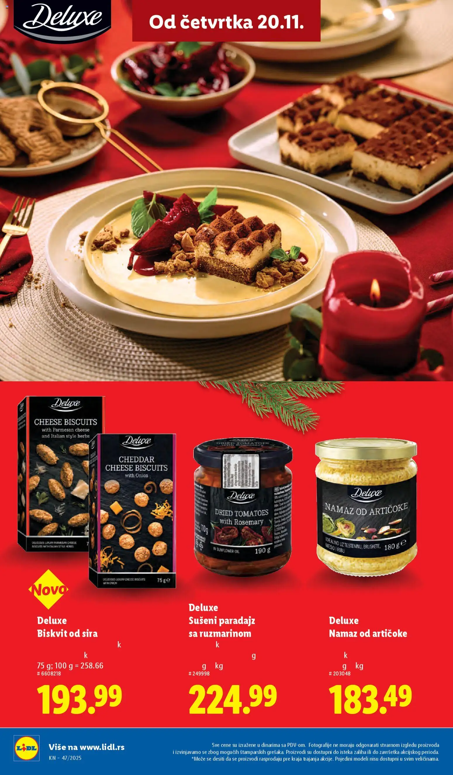 Lidl katalog - važi od 20.11.2025 | Strana: 44 | Proizvode: Sušeni paradajz, Paradajz