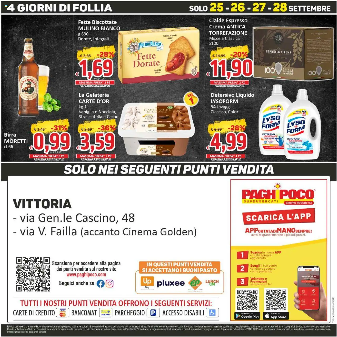 Volantino Paghi Poco del 18.09.2025 | Pagina: 20 | Prodotti: Birra, Tè, Cacao, Fette biscottate
