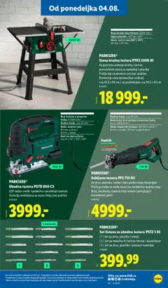 Lidl katalog - važi od 31.07.2025 | Strana: 25 | Proizvode: Usisivač, Parkside, Priključak, Kružna testera