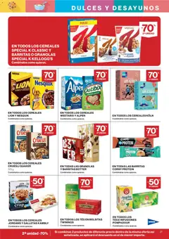 Vista previa Hipercor catálogo válido desde el 25.03.2026 | Página: 21 | Productos: Chocolate, Cereales, Galletas, Copos