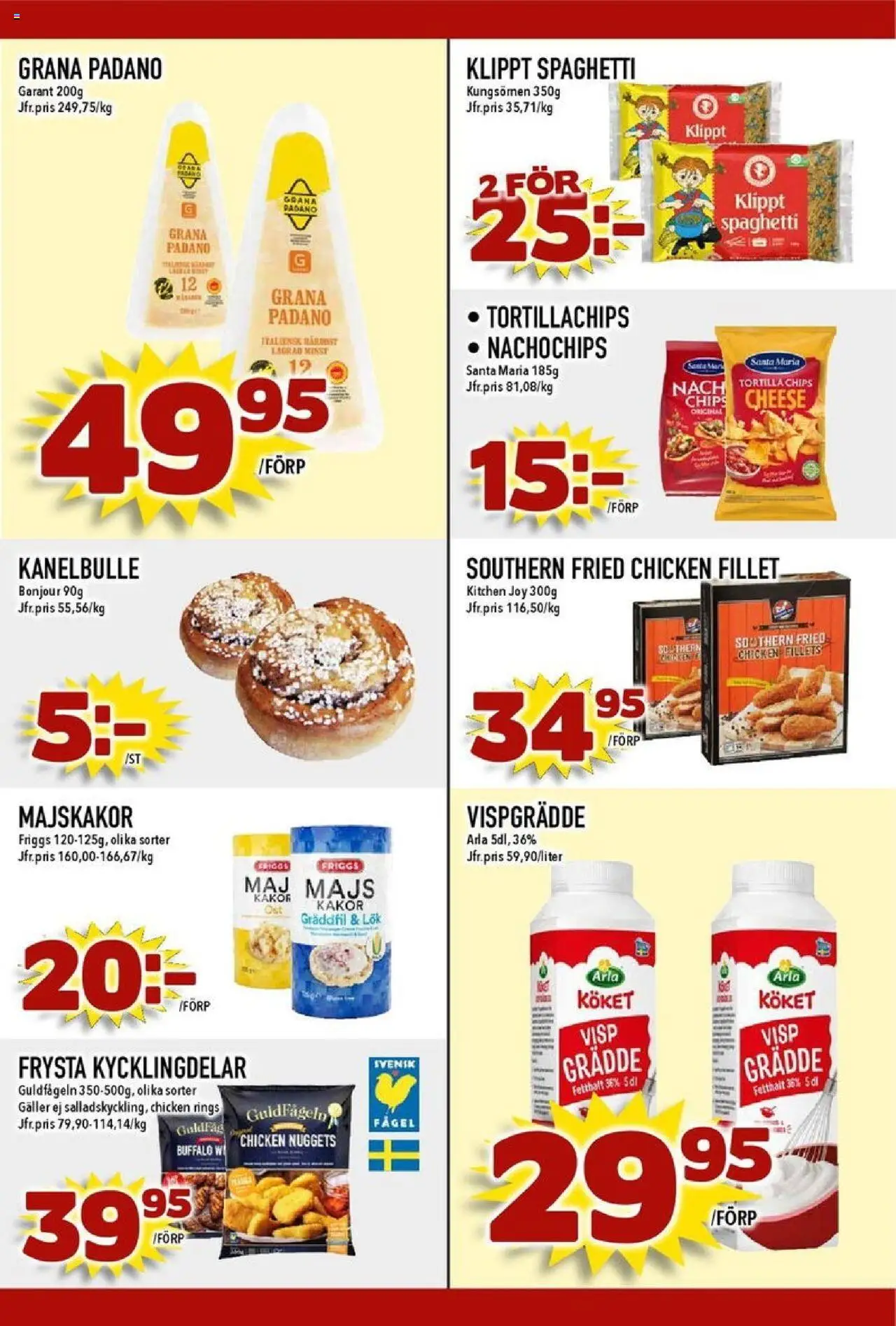 Nya Pulsen reklamblad aktuell från 29.09.2025 | Sida: 21 | Produkter: Tortilla, Majskakor, Majs, Vispgrädde