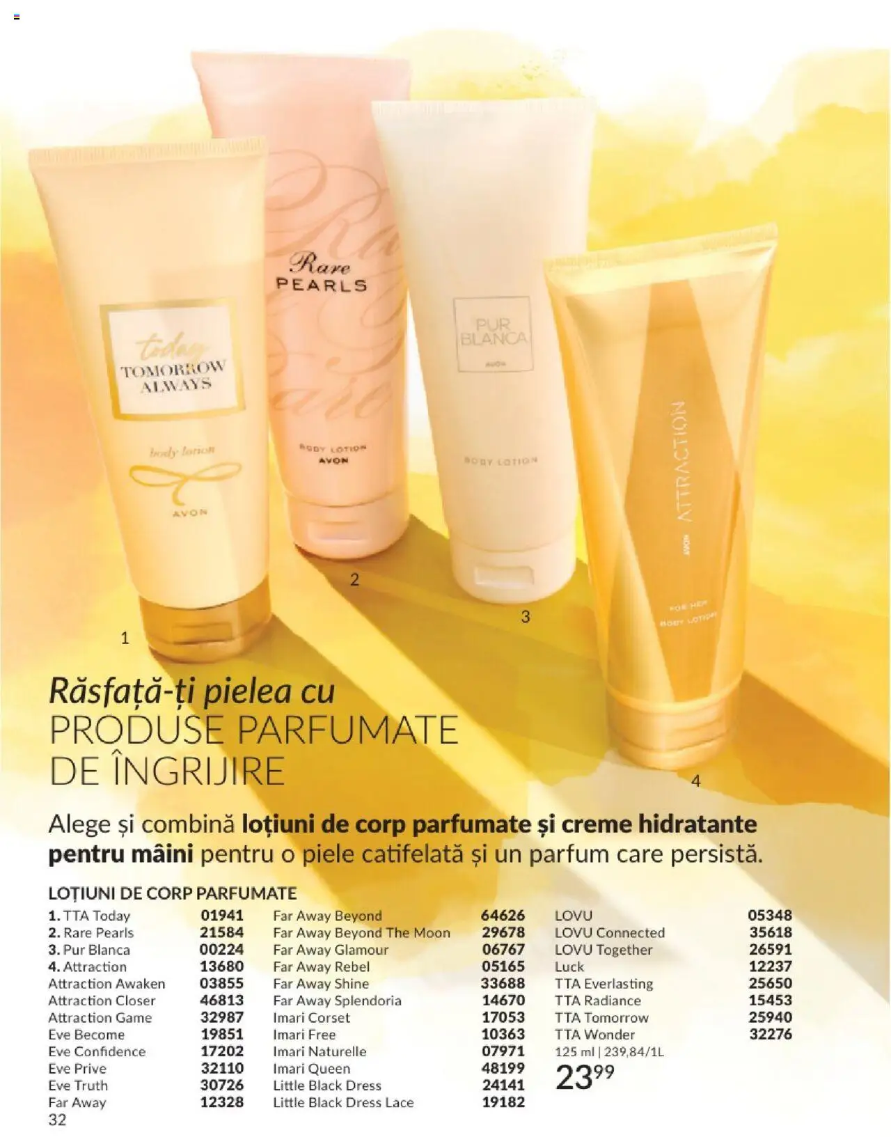 Catalog Avon - 06 2025 – valabil de la 01.06.2025 | Pagină: 32 | Produse: Body, Parfum