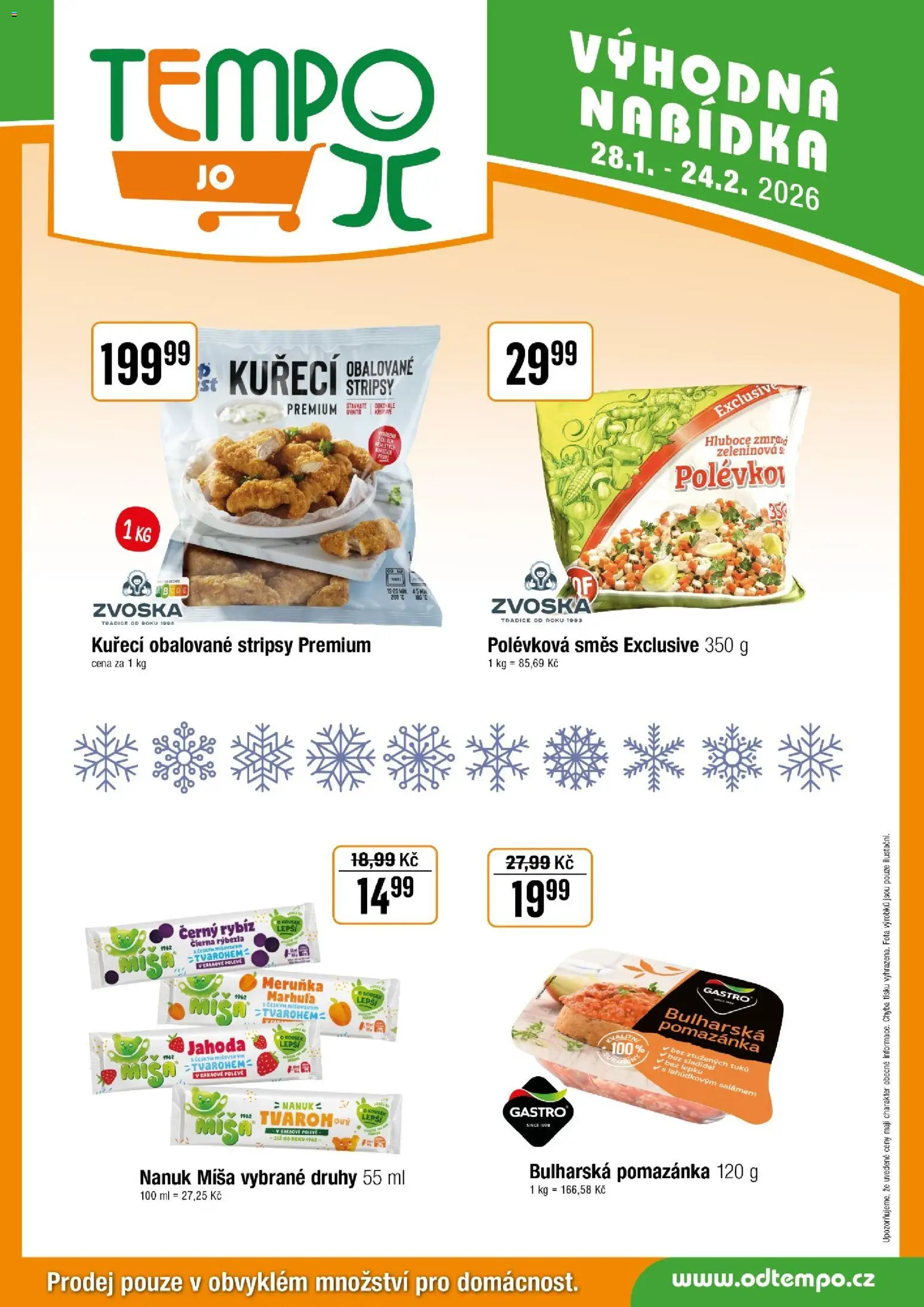 Tempo leták - JO od 28.01.2026 | Strana: 5 | Produkty: Nanuk, Pomazánka