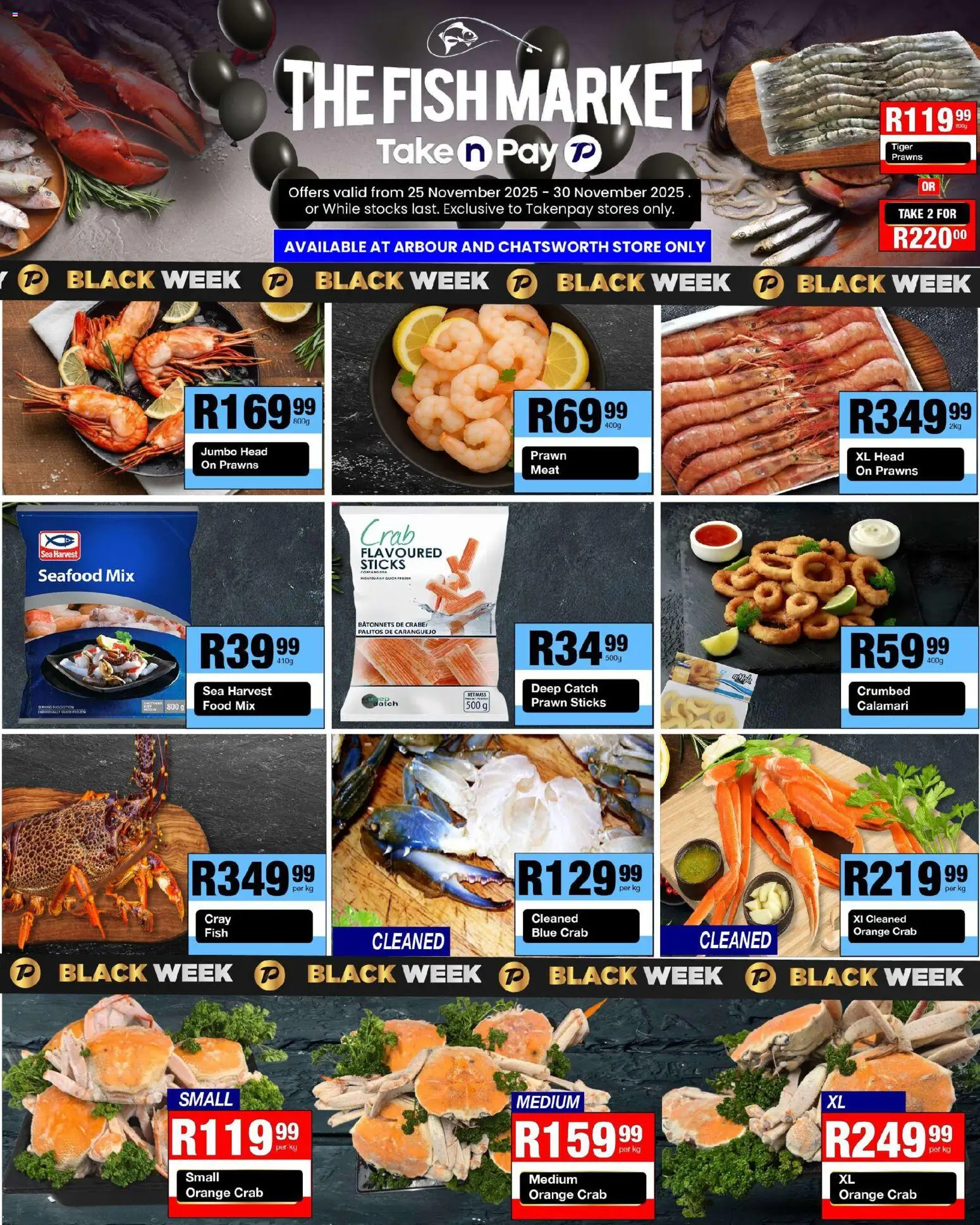 New Take n Pay catalogue – valid from 25.11.2025 | Page: 32 | Products: Fish, Seafood