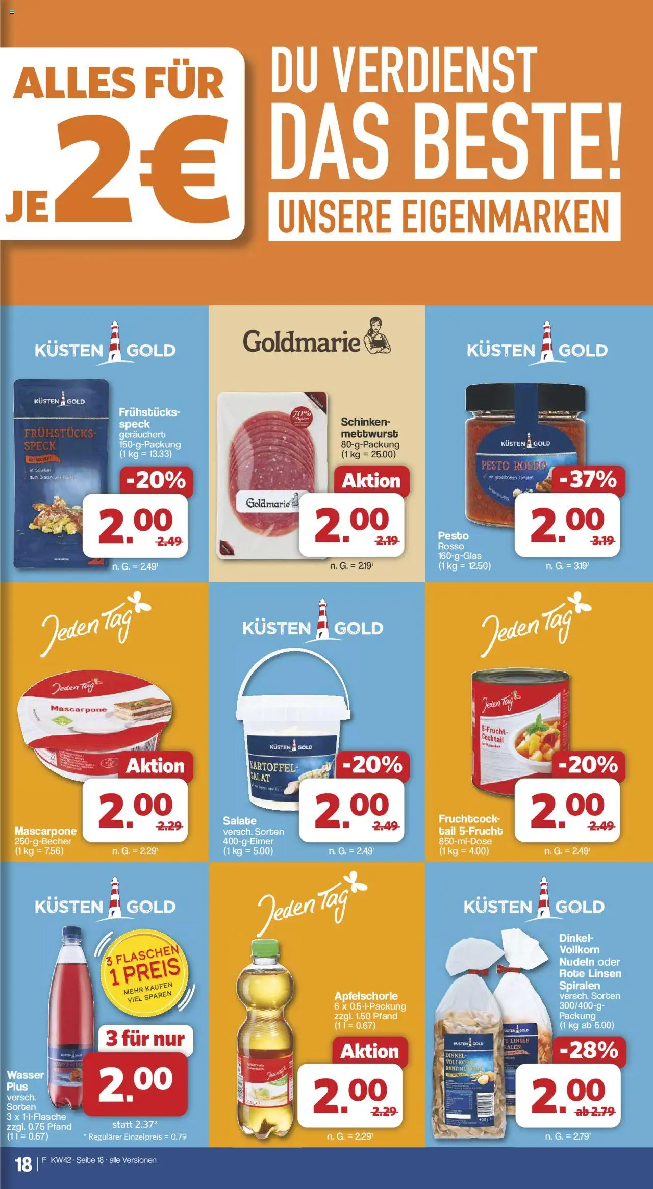 Famila Nordwest Prospekt 	 – gültig ab 13.10.2025 | Seite: 20 | Produkte: Mascarpone, Tomaten, Schinken, Nudeln