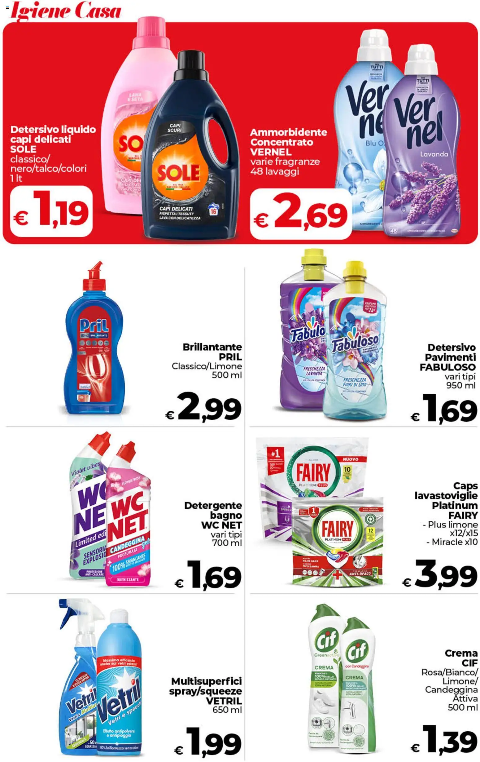 Volantino COOP del 26.03.2026 | Pagina: 43 | Prodotti: Crema, Ammorbidente, Detergente, Candeggina