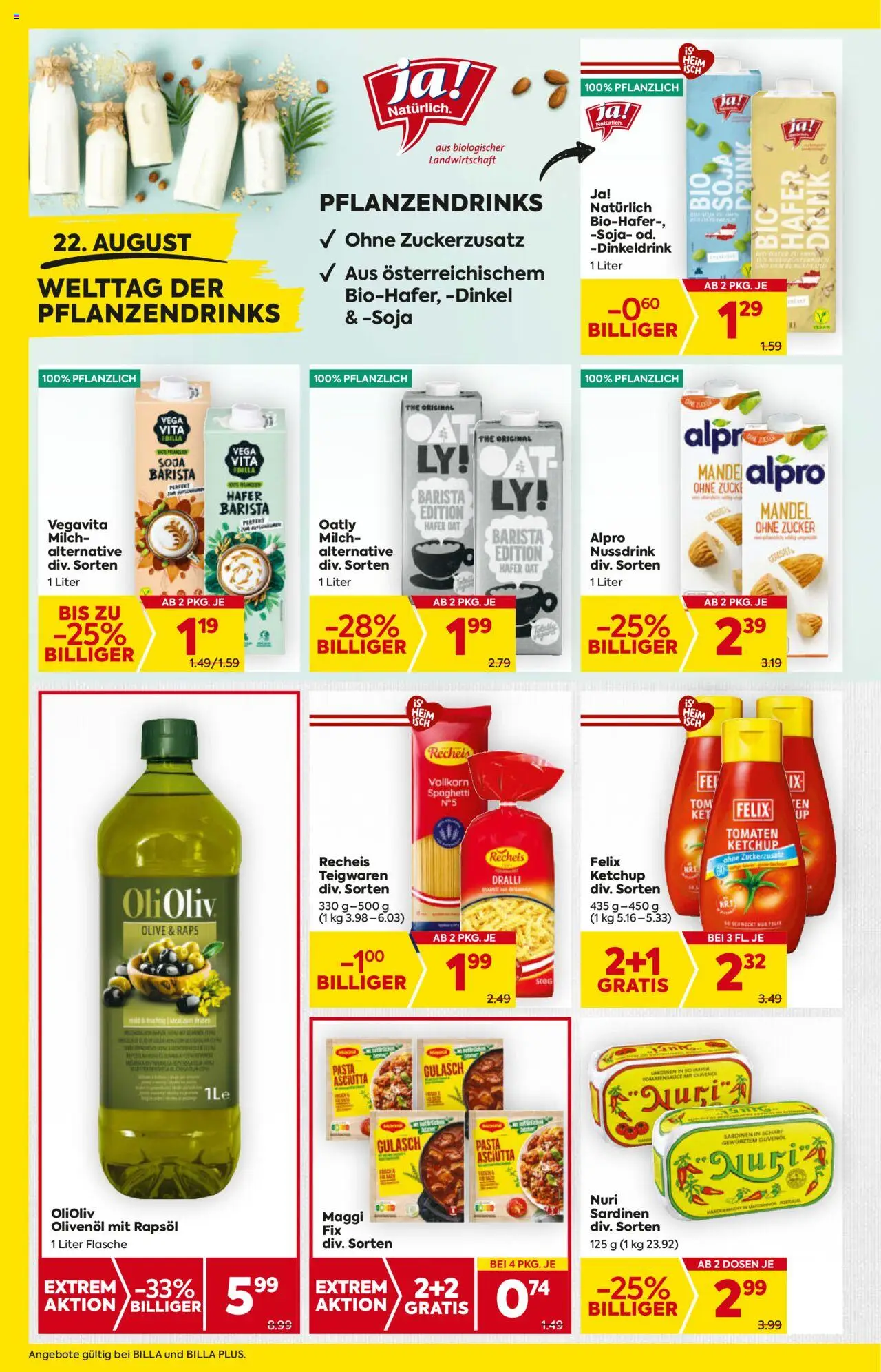 Billa Flugblatt - Salzburg gültig ab 21.08.2025 | Seite: 8 | Produkte: Pasta, Ketchup, Hajdina liszt, Tomaten