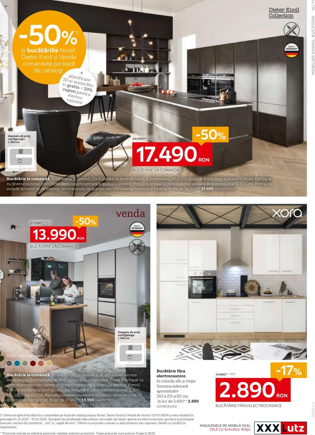 Noul catalog XXXLutz – valabil de la 06.10.2025 | Pagină: 11 | Produse: Mâner, Bucătărie, Chiuvetă