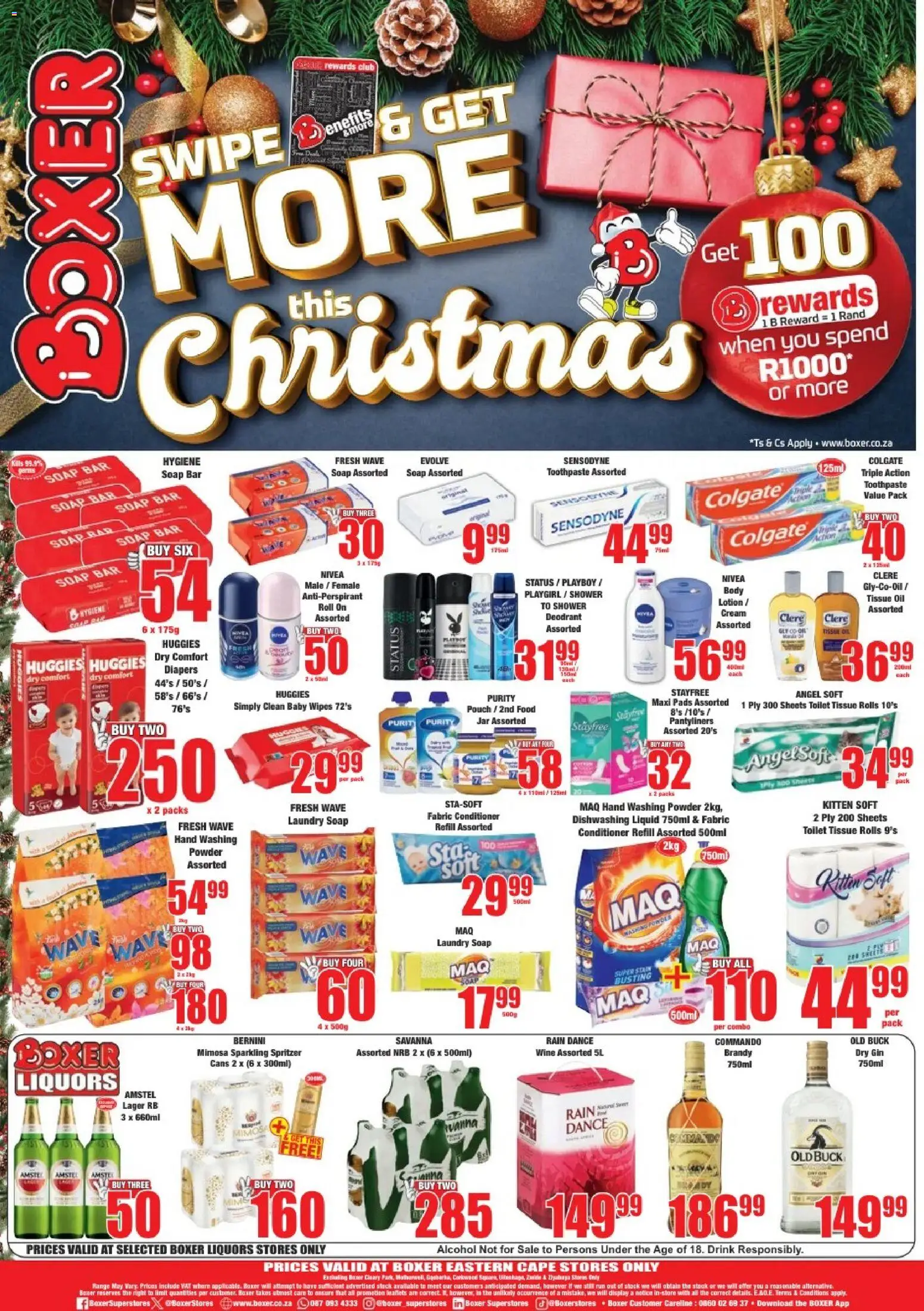 New Boxer catalogue – valid from 17.12.2025 | Page: 8 | Products: Toilet, Powder, Gin, Stock