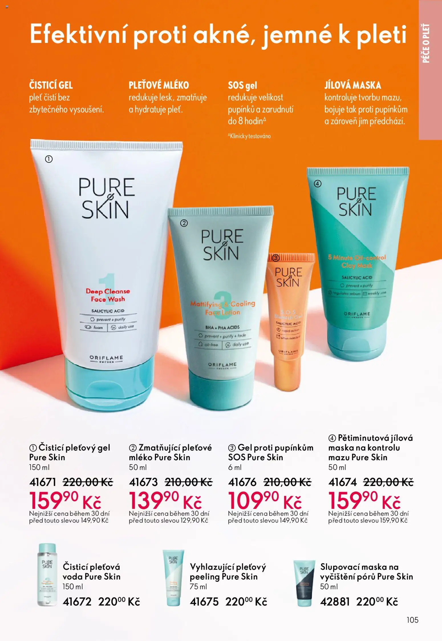 Oriflame katalog č.01/2026 od 30.12.2025 | Strana: 105 | Produkty: Voda, Mléko, Maska, Peeling