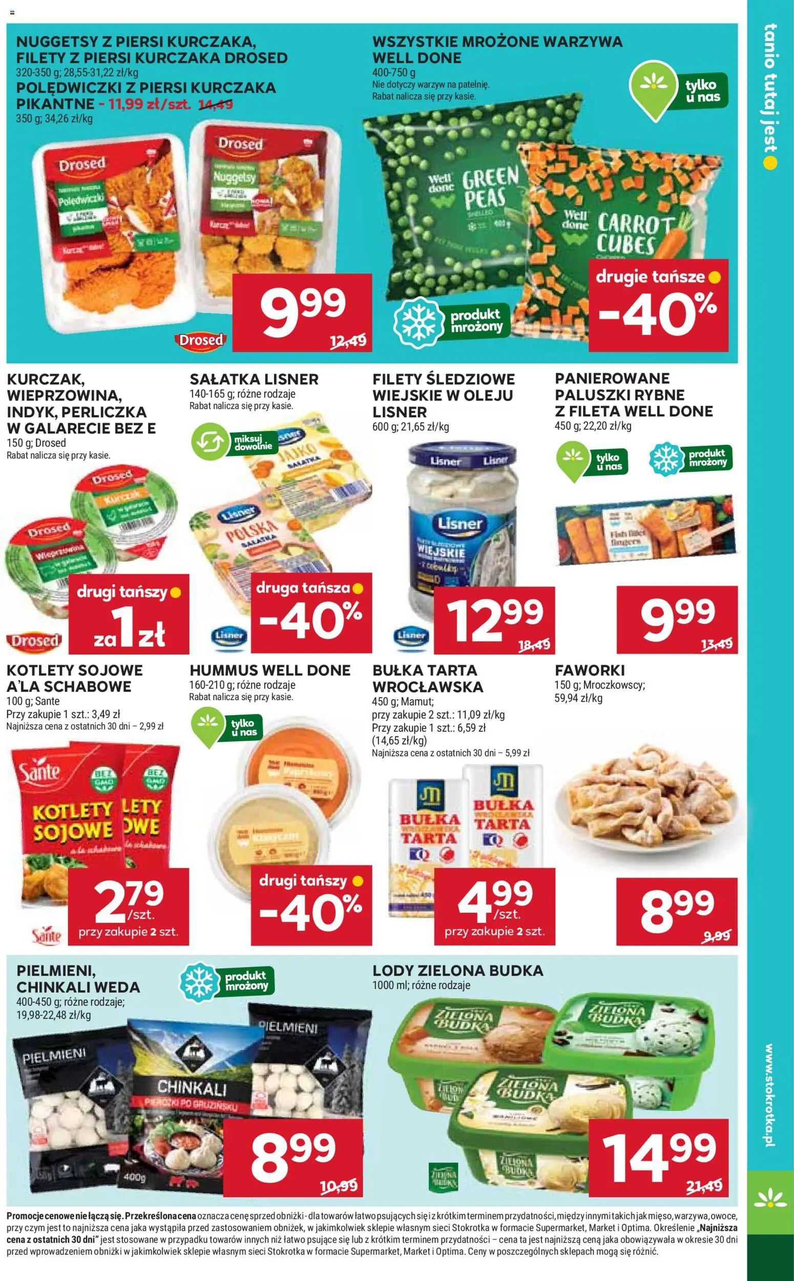 Stokrotka Gazetka od 22.01.2026 | Strona: 29 | Produkty: Piersi, Bułka, Hummus, Sałatka