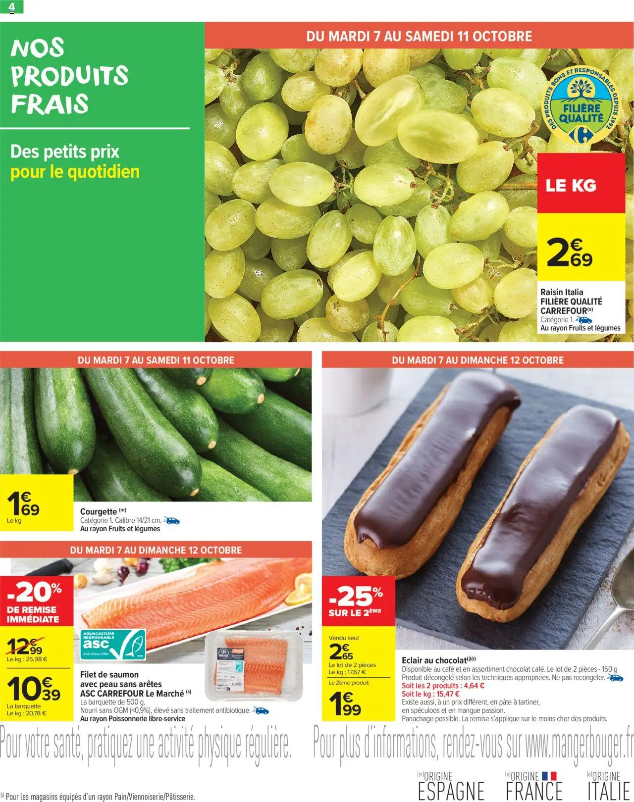 {H1} | Page: 6 | Produits: Mangue, Poissonnerie, Café, Saumon
