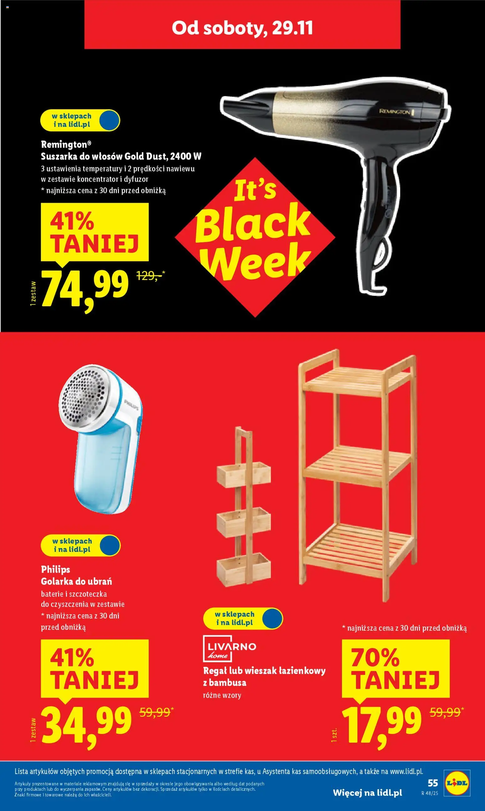 Lidl Black Friday od 24.11.2025 | Strona: 59 | Produkty: Baterie, Golarka, Wieszak, Golarka do ubrań