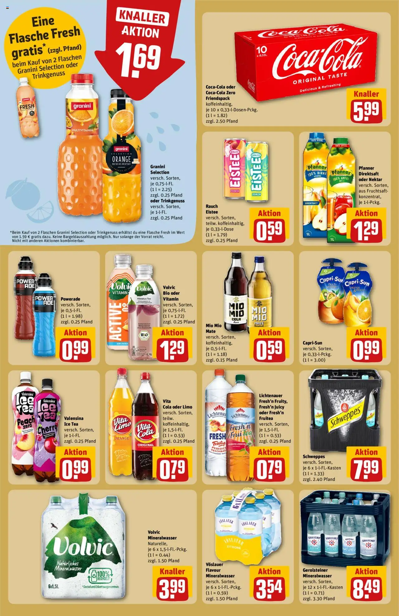Rewe Prospekt 	 – gültig ab 29.09.2025 | Seite: 22 | Produkte: Äpfel, Mineralwasser, Pfirsich, Volvic