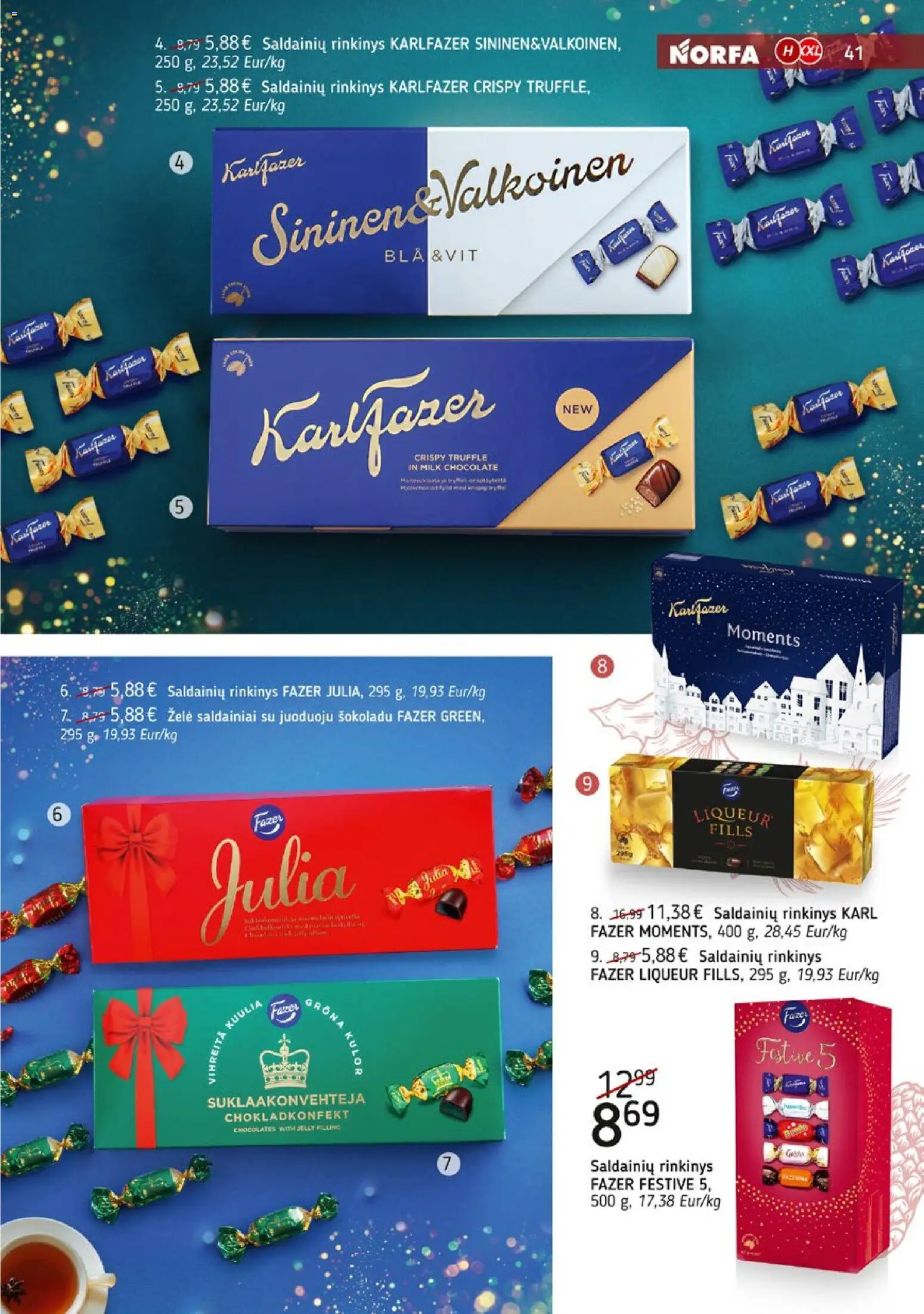 NORFA akcijos nuo 09.12.2025 | Puslapis: 41 | Prekių: Saldainiai