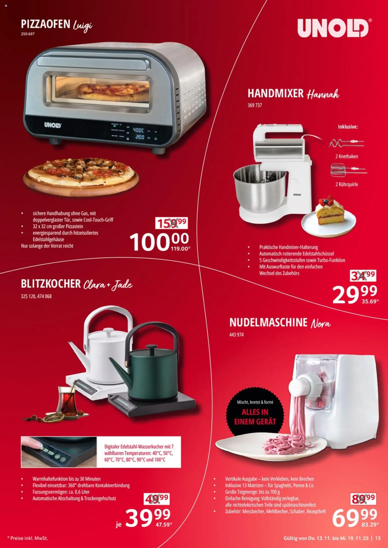 Selgros  Non Food – gültig ab 13.11.2025 | Seite: 13 | Produkte: Handmixer