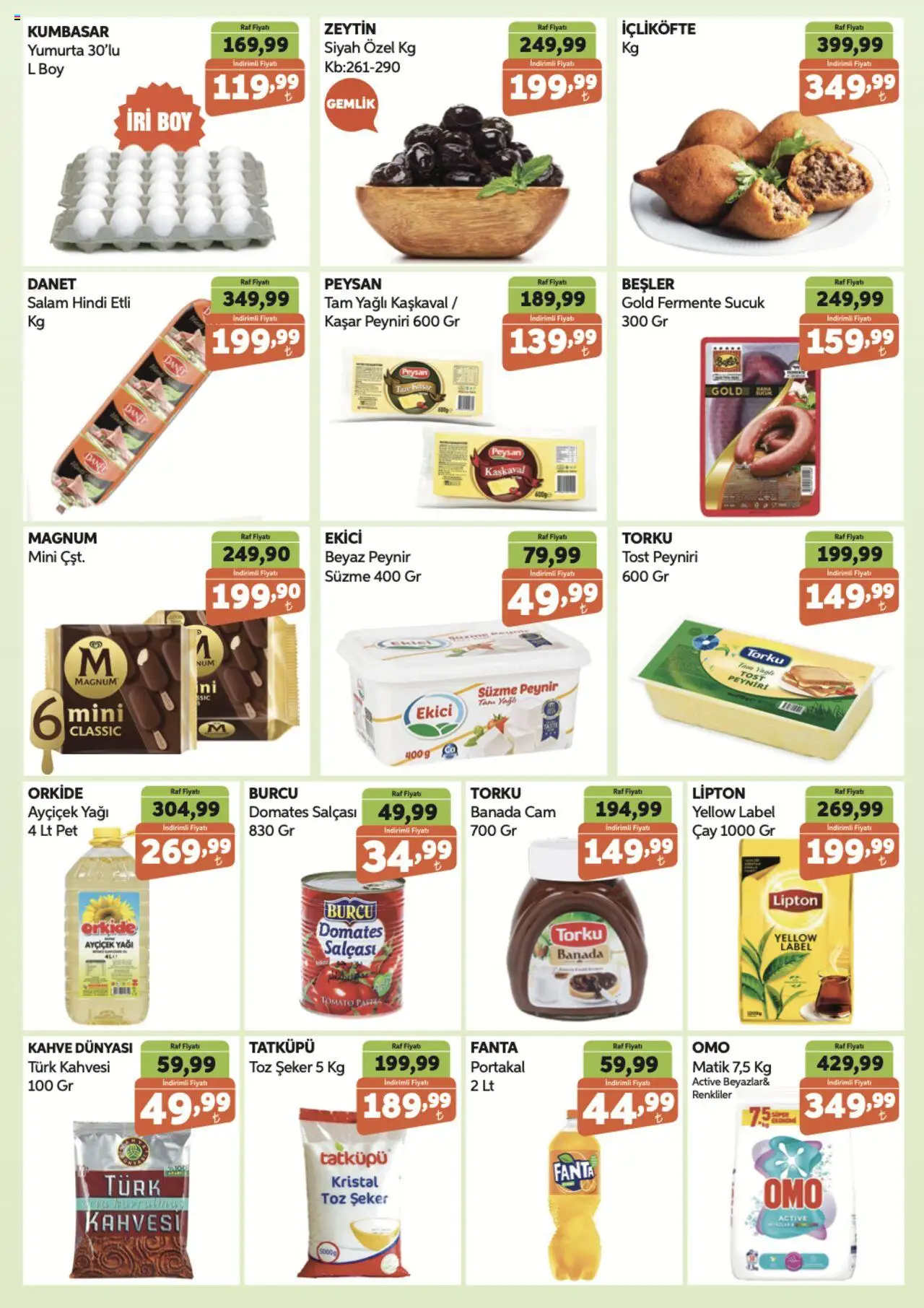 Biçen Market Katalog - 13.06.2025 tarihinden itibaren geçerlidir | Sayfa: 3 | Ürünler: Peynir, Portakal, Zeytin, Fanta