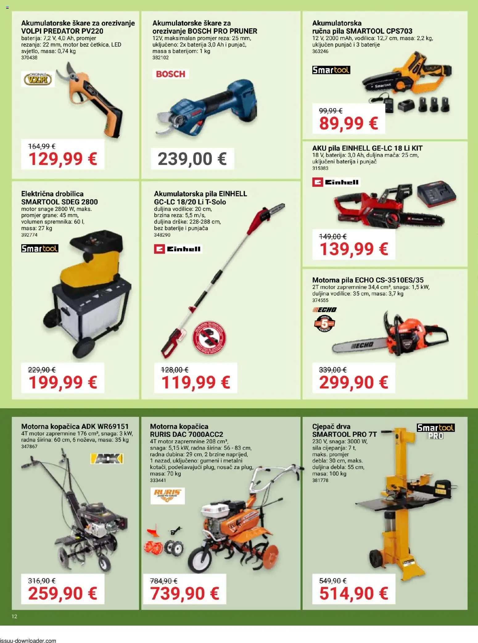 Pevex katalog | vrijedi od 08.01.2026 | Stranica: 12 | Proizvodi: Baterije, Škare, Pila, Drobilica