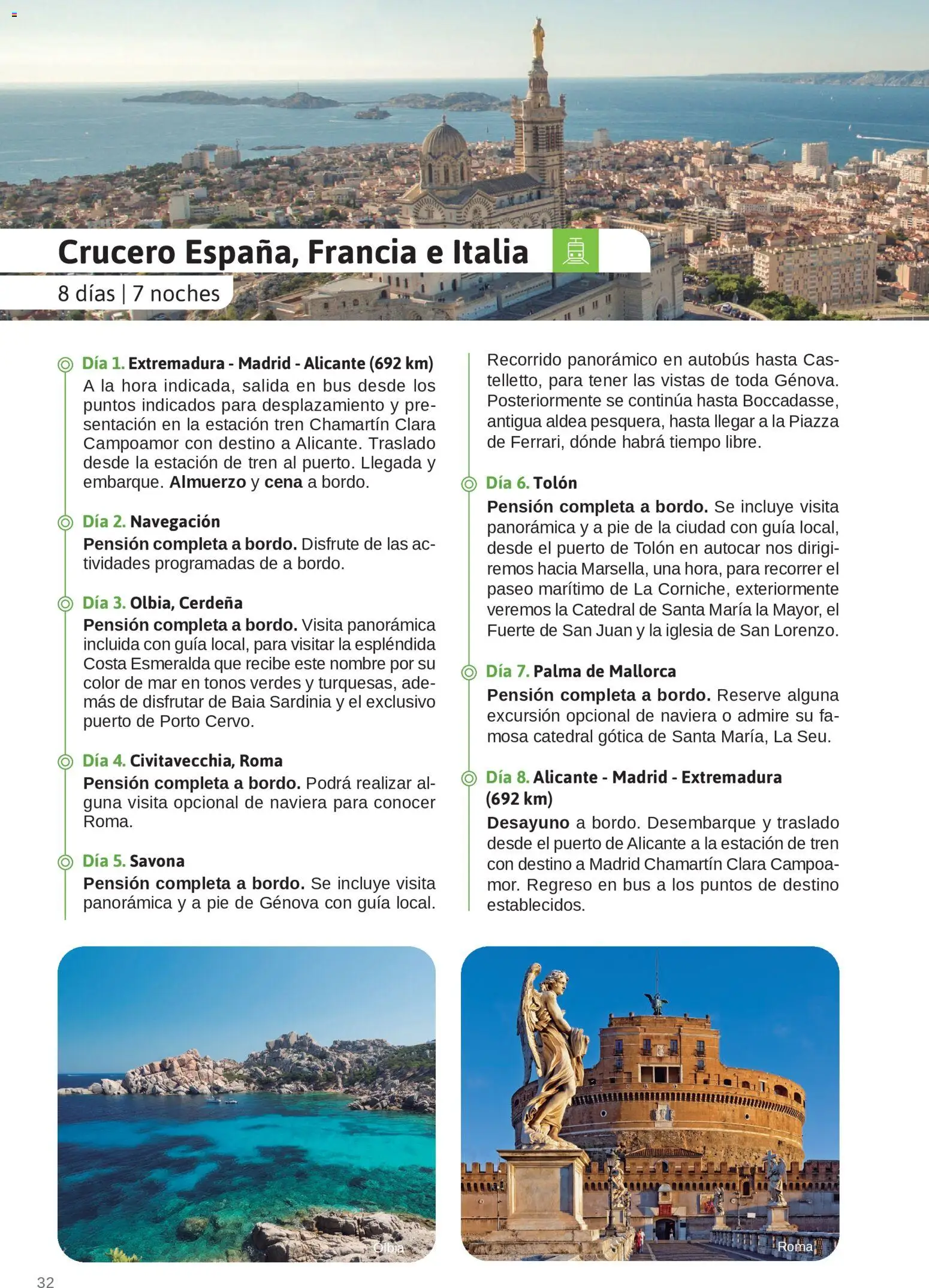 Viajes El Corte Inglés Junta de Extremadura │ válido desde el 01.03.2026 | Página: 32 | Productos: Navegación