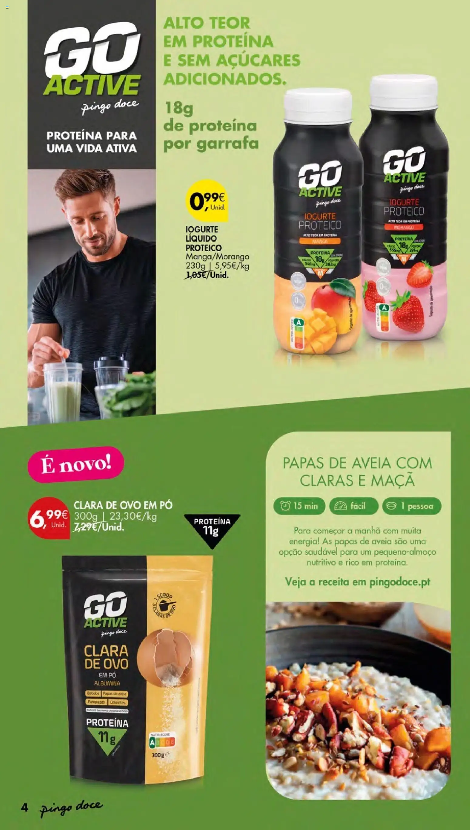 Pingo Doce - Escolhas Equilibradas Açores │ válido de 12.02.2026 | Página: 4 | Produtos: Panquecas, Iogurte, Maça, Iogurte liquido