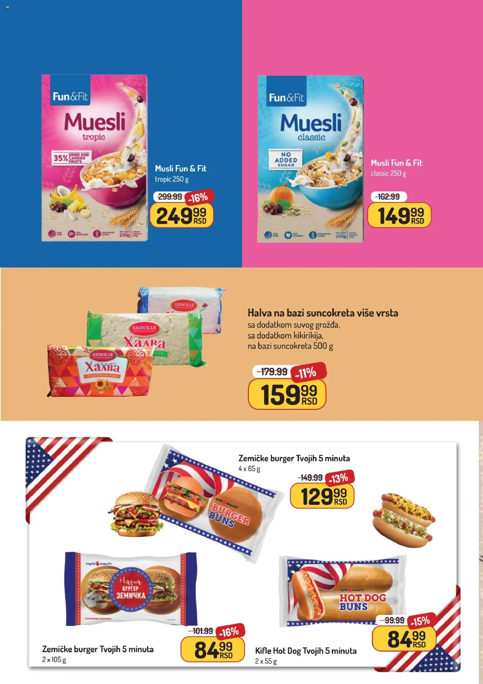Aman katalog - važi od 24.11.2025 | Strana: 20 | Proizvode: Burger, Musli, Hot dog