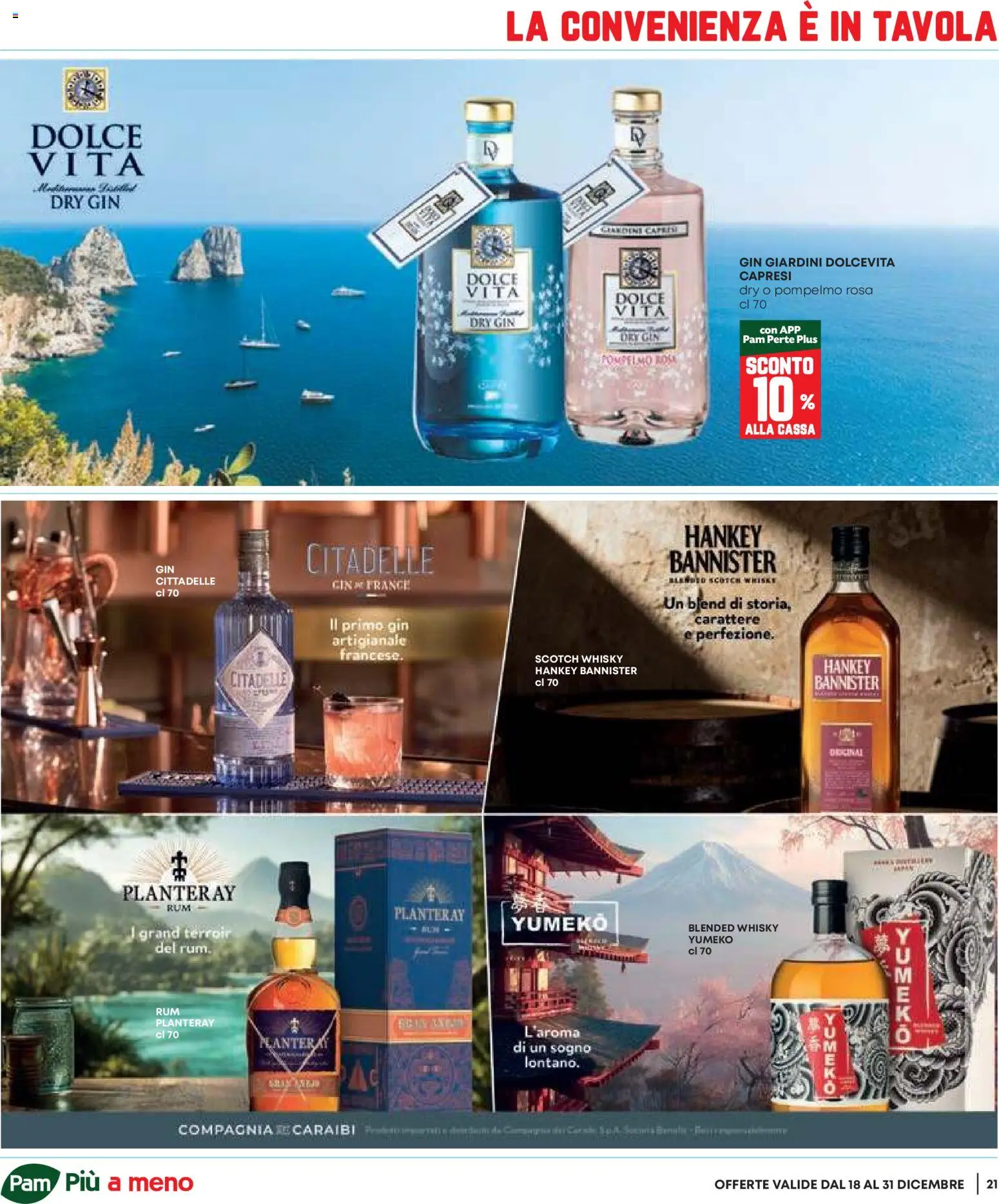 Volantino Panorama del 18.12.2025 | Pagina: 21 | Prodotti: Gin, Whisky, Pompelmo