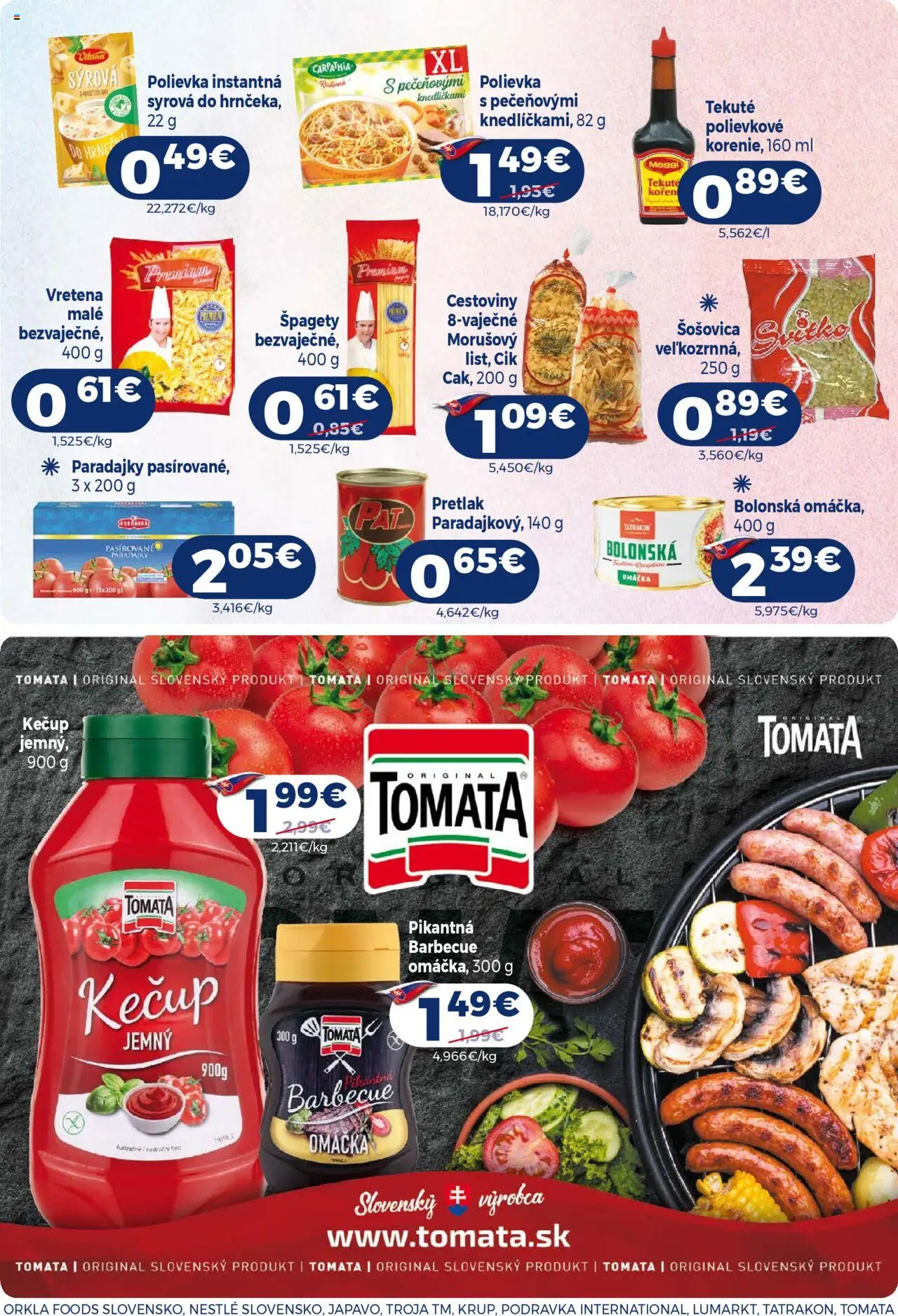 Milk Agro leták │ platný od 13.08.2025 | Strana: 12 | Produkty: Cestoviny, Šošovica, Omáčka, Špagety