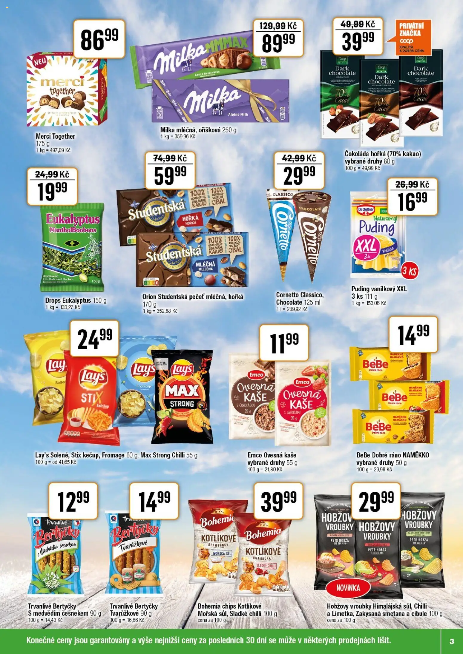 Tempo leták - Tuty od 25.02.2026 | Strana: 3 | Produkty: Puding, Kakao, Cibule, Bebe