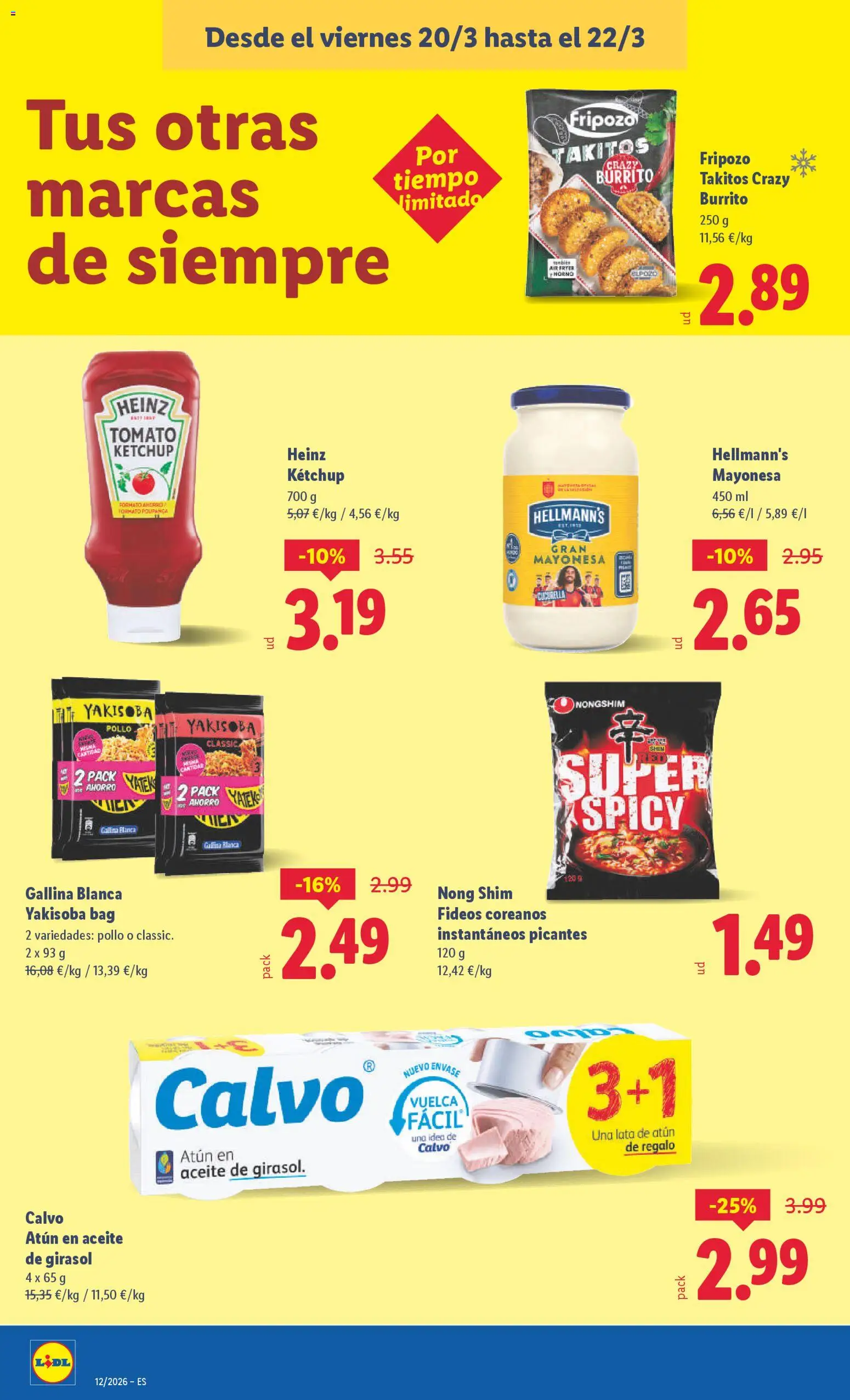 Lidl folleto │ válido desde el 16.03.2026 | Página: 40 | Productos: Aceite, Fideos, Οθόνη προβολής, Horno